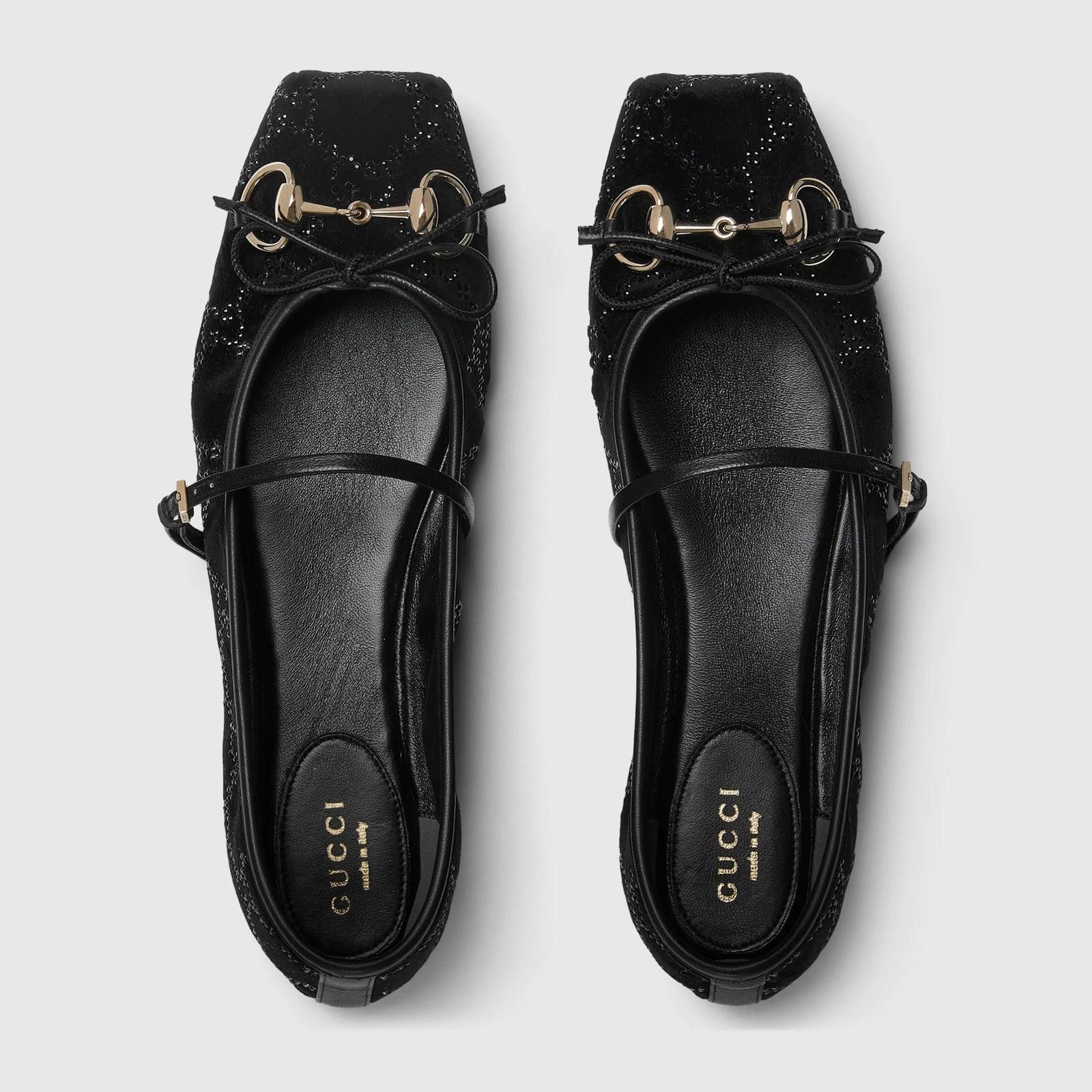 Gucci Gucci Horsebit GG Crystal Flats Size US 7.5 / IT 37.5 - 3 Thumbnail