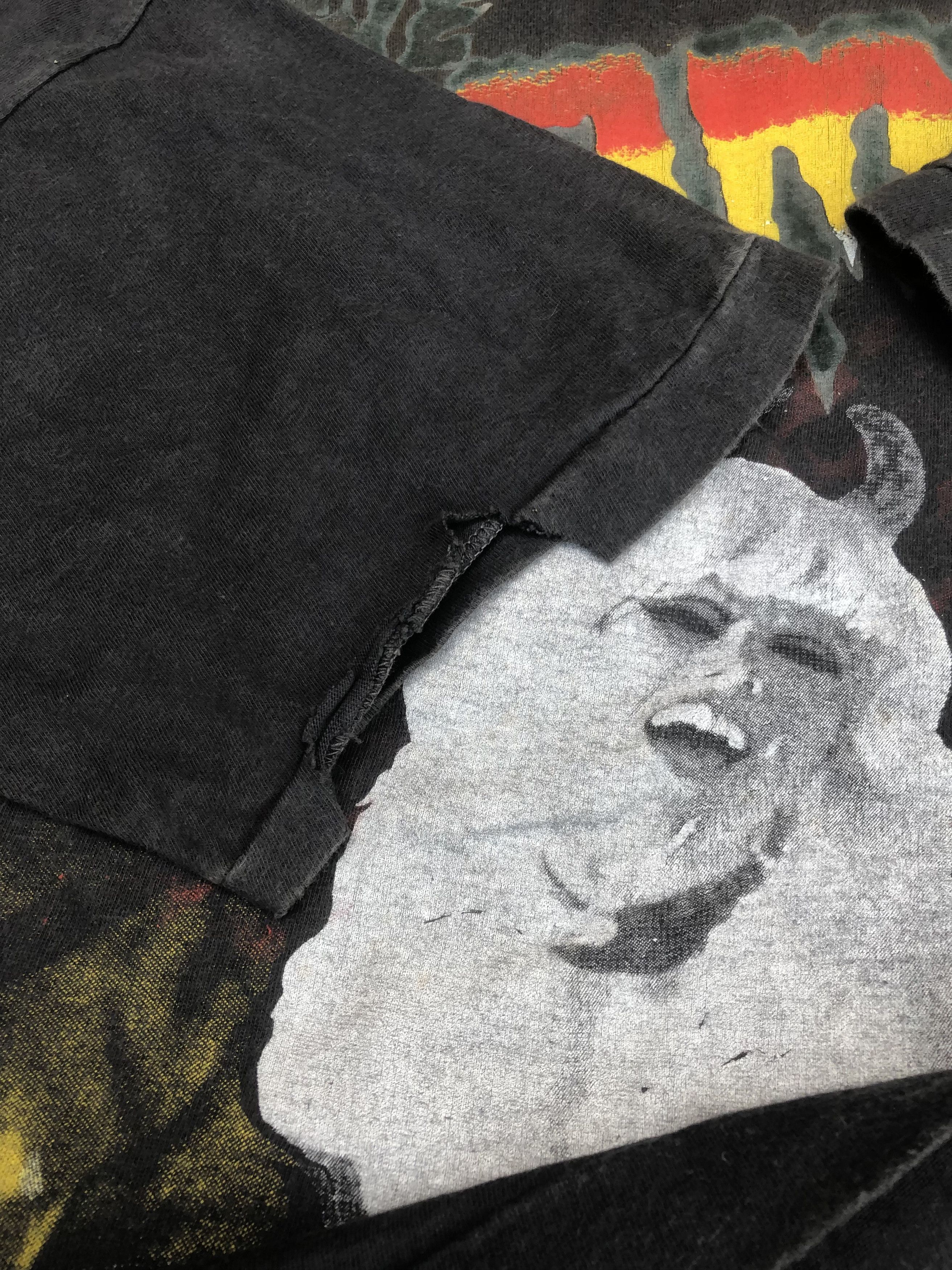 Vintage 🔥Vintage 80s THE CRAMPS 'A Date With Elvis' Punk T-Shirt Size US XL / EU 56 / 4 - 10 Thumbnail