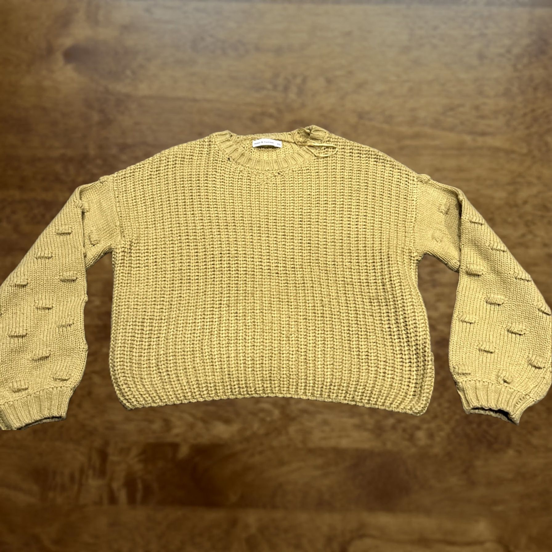 Madison Moon & Madison Sweater womens XS Dark Yellow Acrylic long sleeve B11 Size XS / US 0-2 / IT 36-38 - 1 Thumbnail