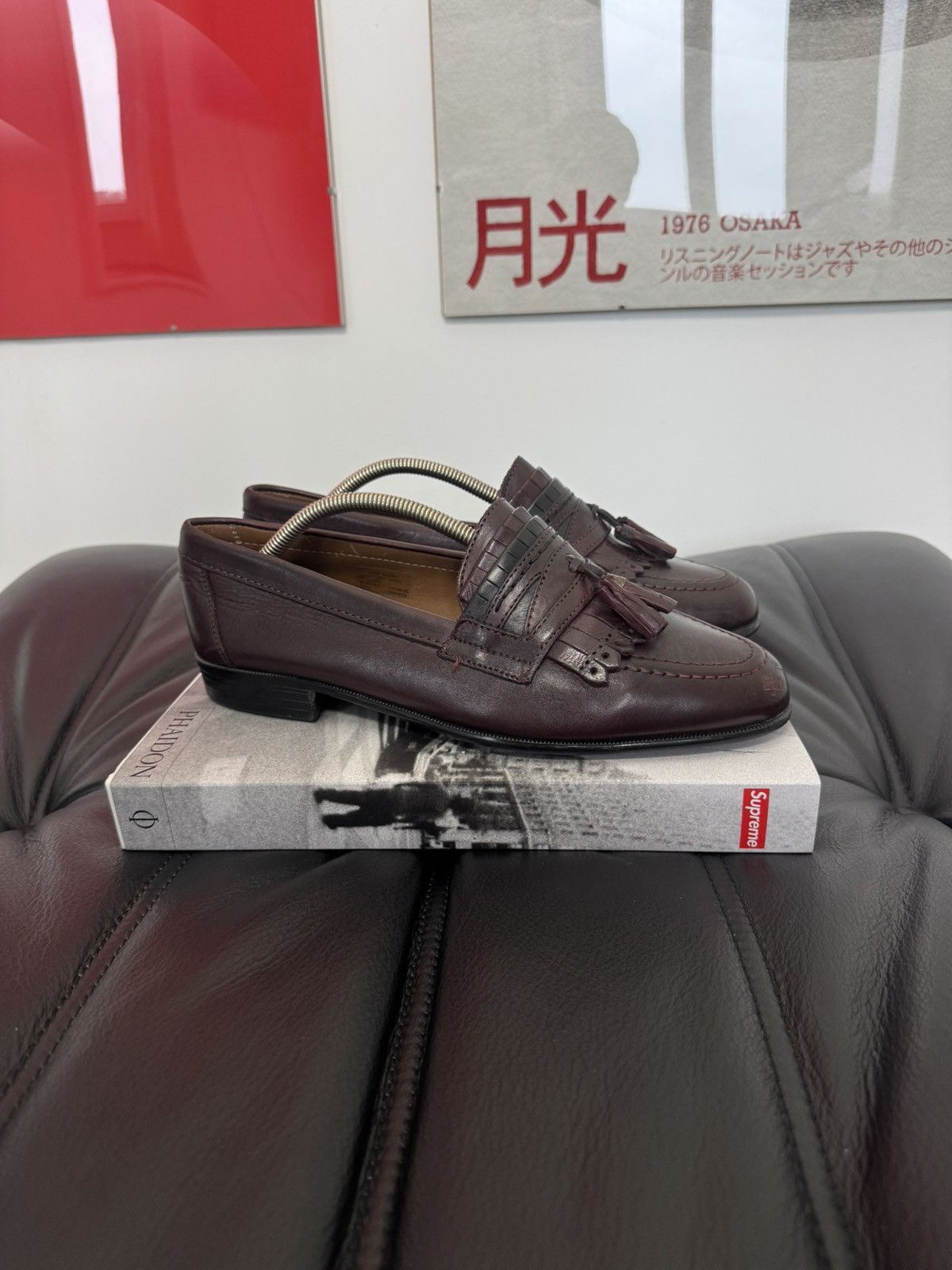 Vintage High Quality Leather Loafers Vintage Y2k Italy Hype Brown Size US 9.5 / EU 42-43 - 3 Thumbnail