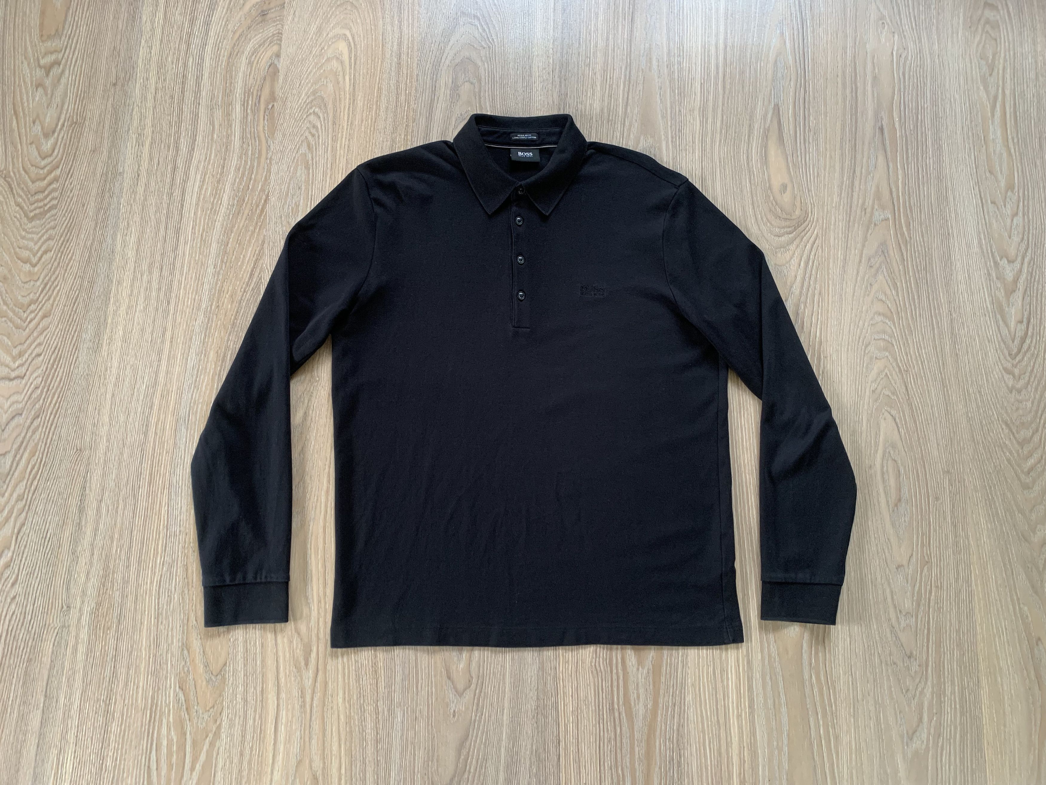 Hugo Boss Hugo Boss Long Staple Cotton Men's Long-Sleeved Polo Shirt Size US L / EU 52-54 / 3 - 1 Thumbnail
