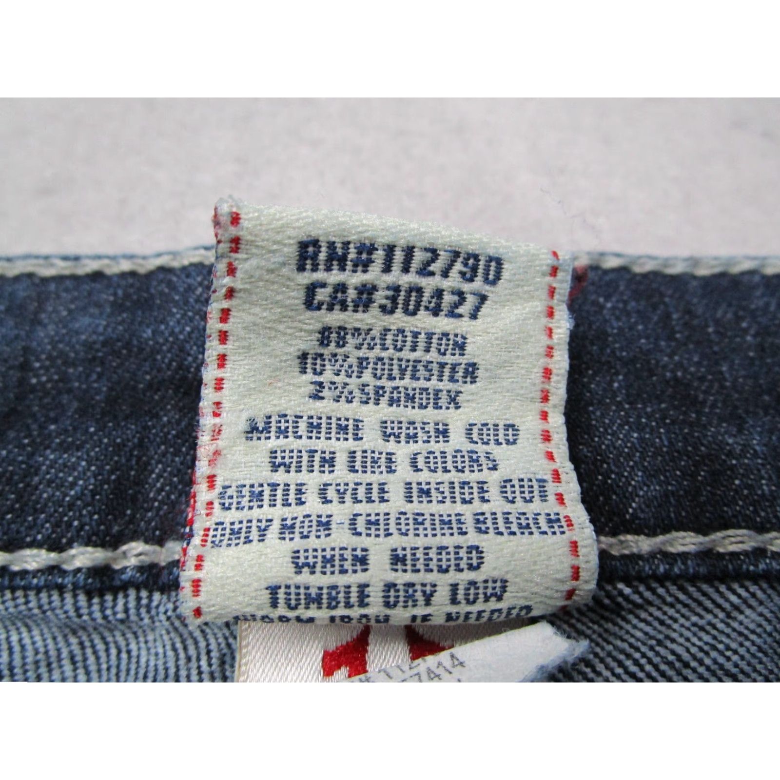 True Religion True Religion Jeans Womens 28 Blue Skinny Low Rise Denim Made in USA 30x32 Womens Size 28" / US 6 / IT 42 - 4 Thumbnail