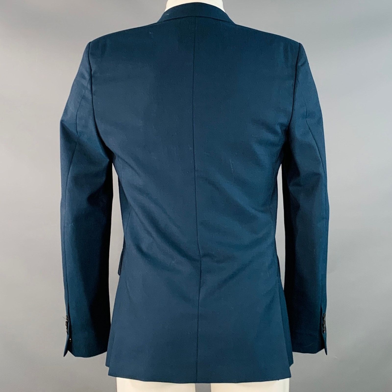Marc Jacobs MARC JACOBS Size 38 Navy Wool Notch Lapel Sport Coat Size 36R - 3 Thumbnail