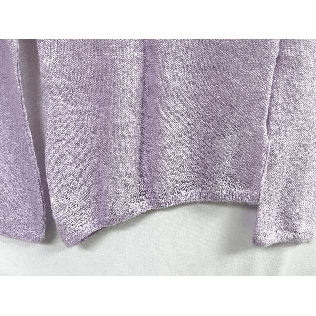 Urban Outfitters Urban Outfitters Womens Tunic Long Sleeve Asymmetrical Knit Top Purple Small Size S / US 4 / IT 40 - 3 Thumbnail