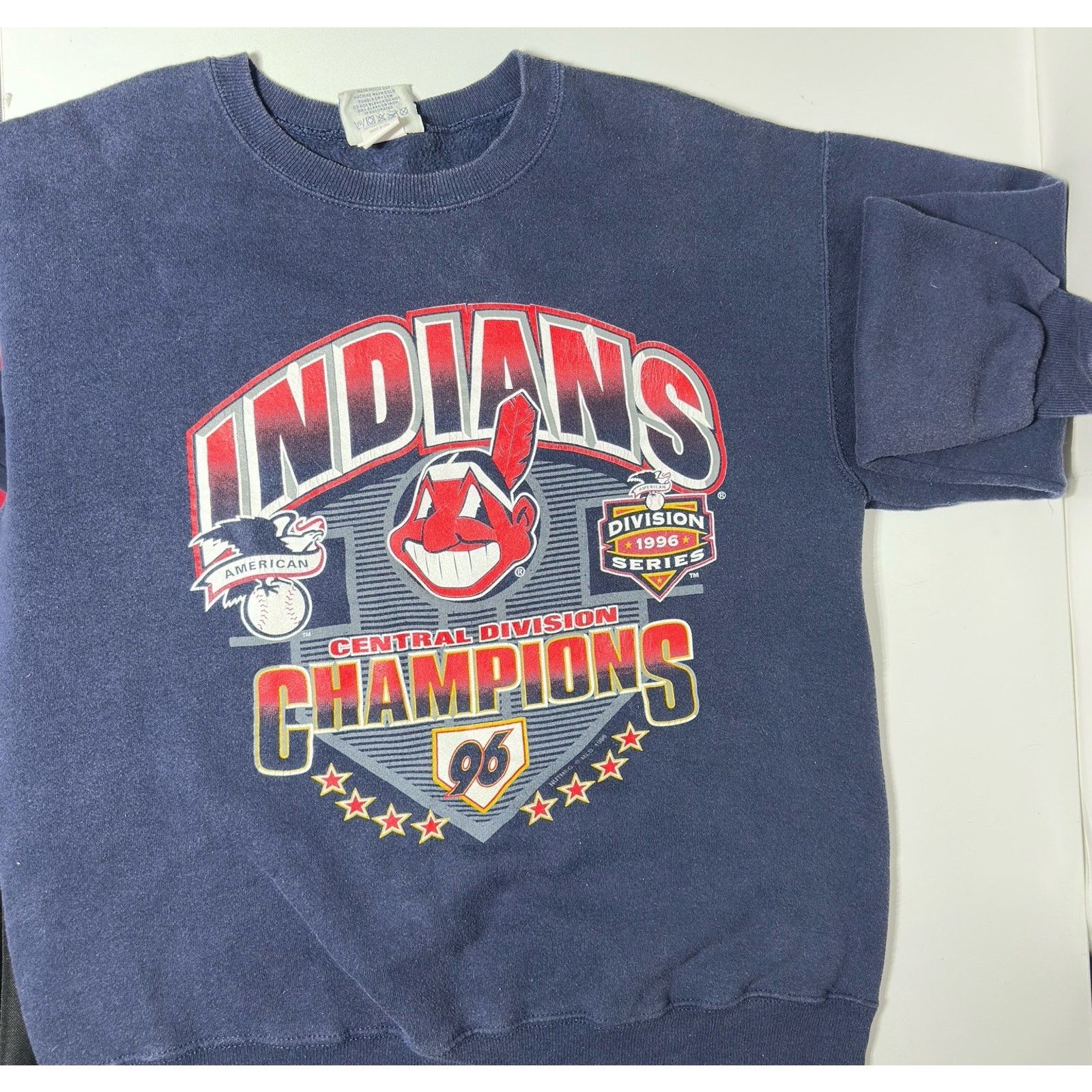 Lee Cleveland Indians Baseball Sweatshirt L 96 Central Champions Size US L / EU 52-54 / 3 - 2 Thumbnail