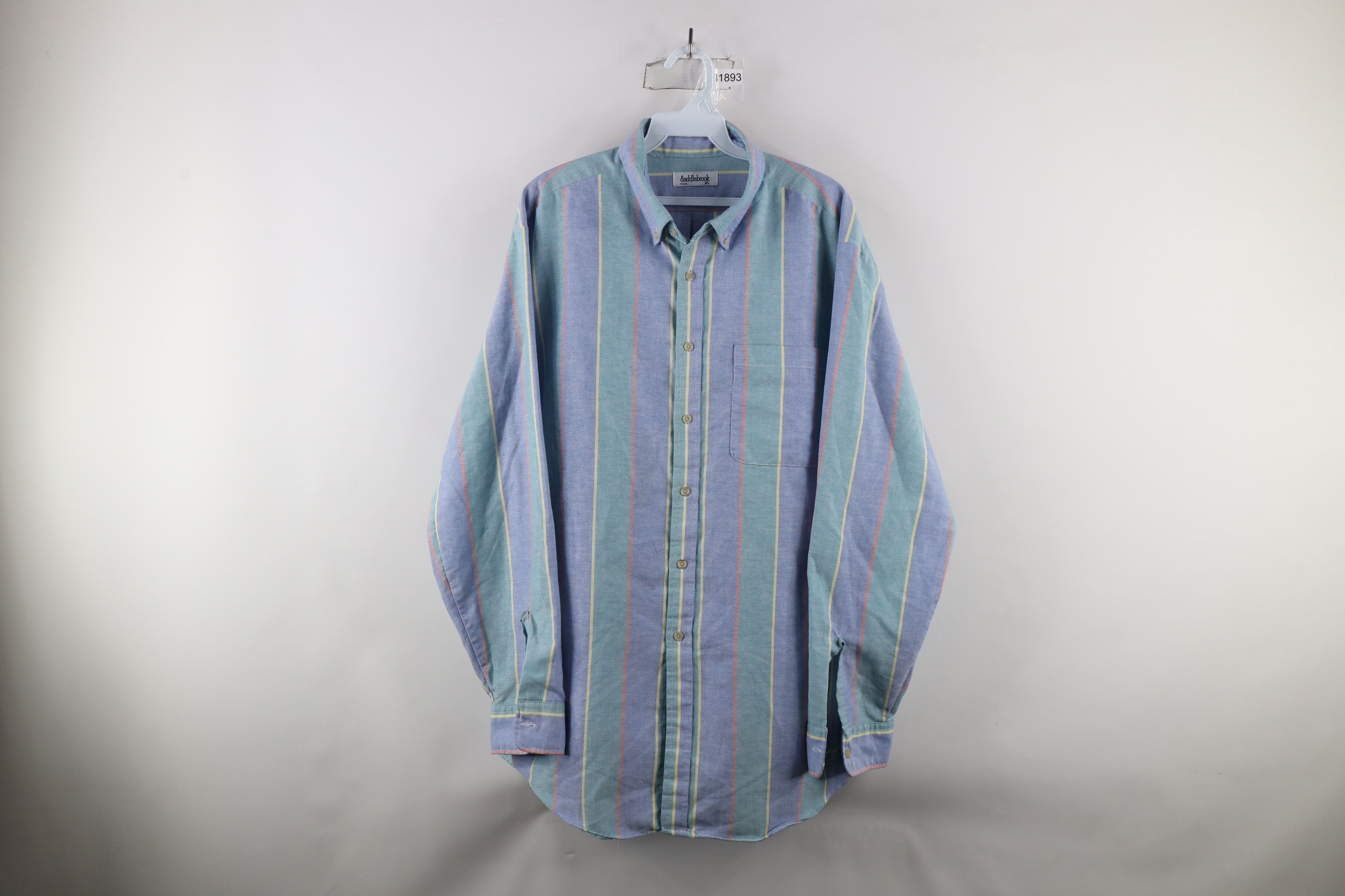 Vintage Vintage 90s Streetwear Striped Collared Button Down Shirt Size US XL / EU 56 / 4 - 1 Thumbnail