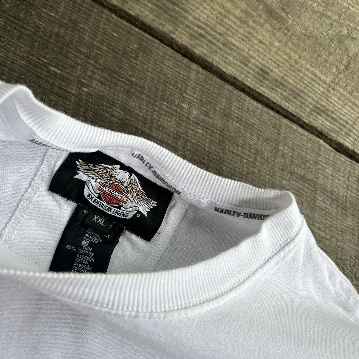 Harley Davidson Vintage Harley Davidson Embroidered Logo Long Sleeve T Shirt Size US XXL / EU 58 / 5 - 4 Thumbnail