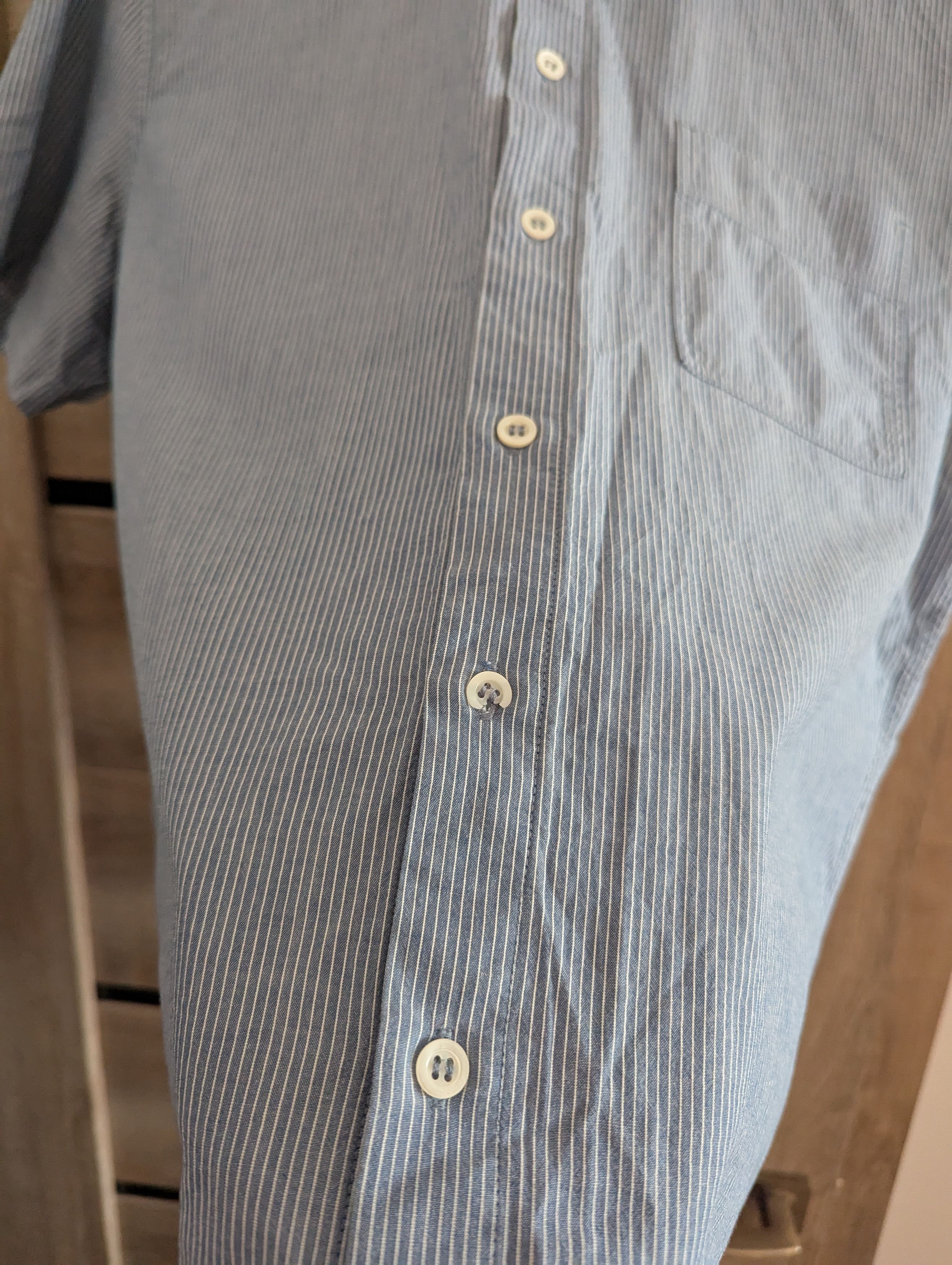 A.P.C. A.P.C. Bruce Short-Sleeve Shirt Blue Button Up Size US M / EU 48-50 / 2 - 3 Thumbnail