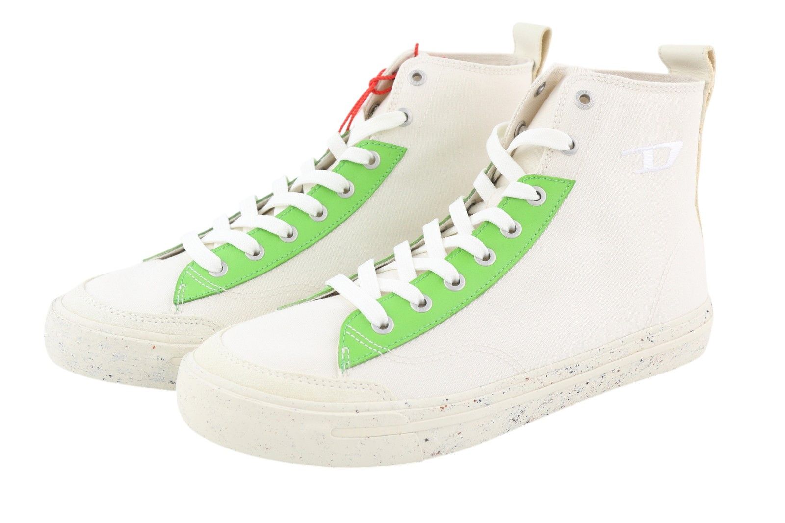 Diesel S-ATHOS MID EU42.5 White Almond Toe Trainers 41122 Size US 9.5 / EU 42-43 - 4 Thumbnail
