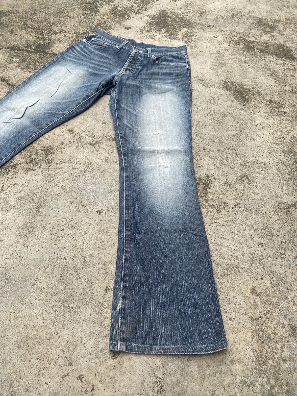 Japanese Brand × Tornado Mart Flare Jeans Tornado Mart Distressed Bootcut Size US 28 / EU 44 - 2 Thumbnail