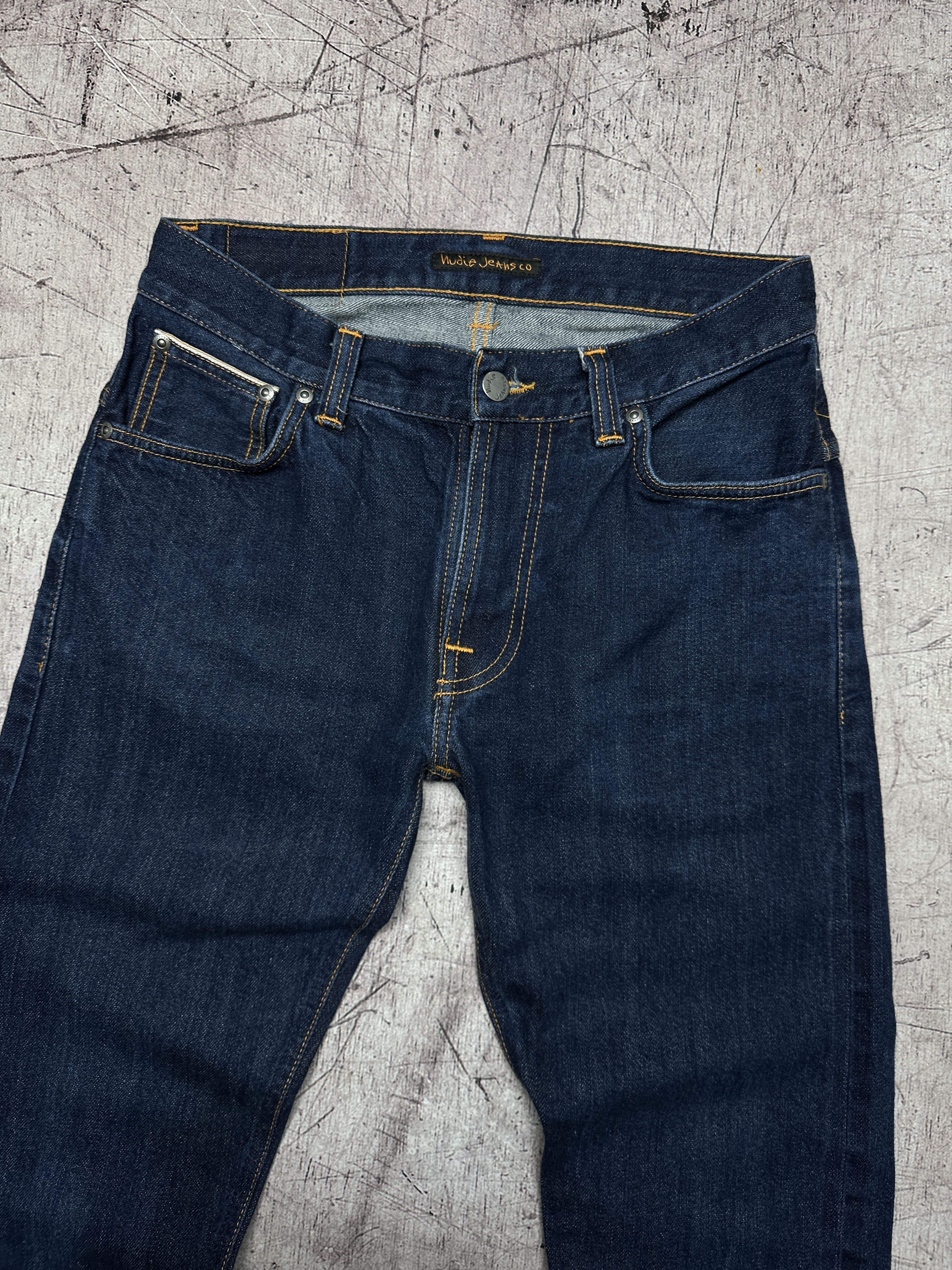 Japanese Brand Nudie Jeans Thin Finn Mens Selvadge Denim Pants Size US 31 - 4 Thumbnail