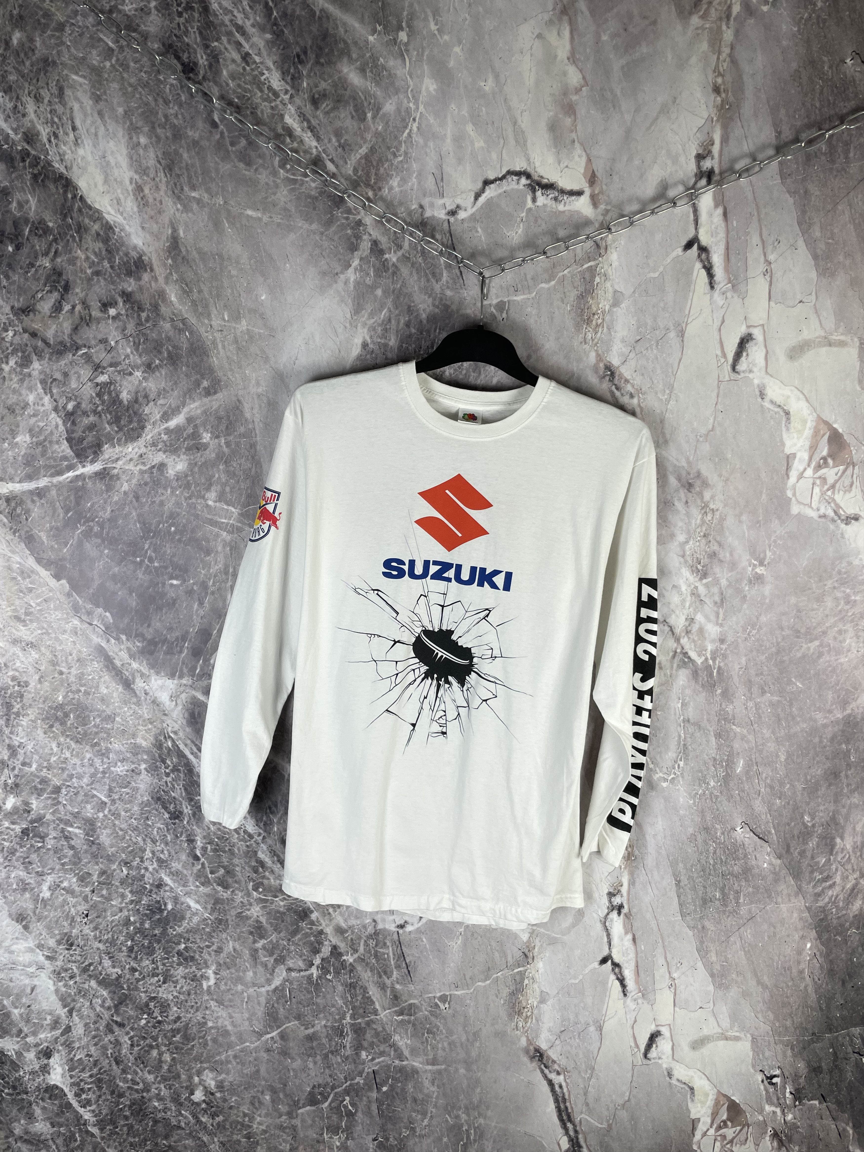 Red Bull Vintage Suzuki Red Bull Longsleeve Size US L / EU 52-54 / 3 - 2 Thumbnail