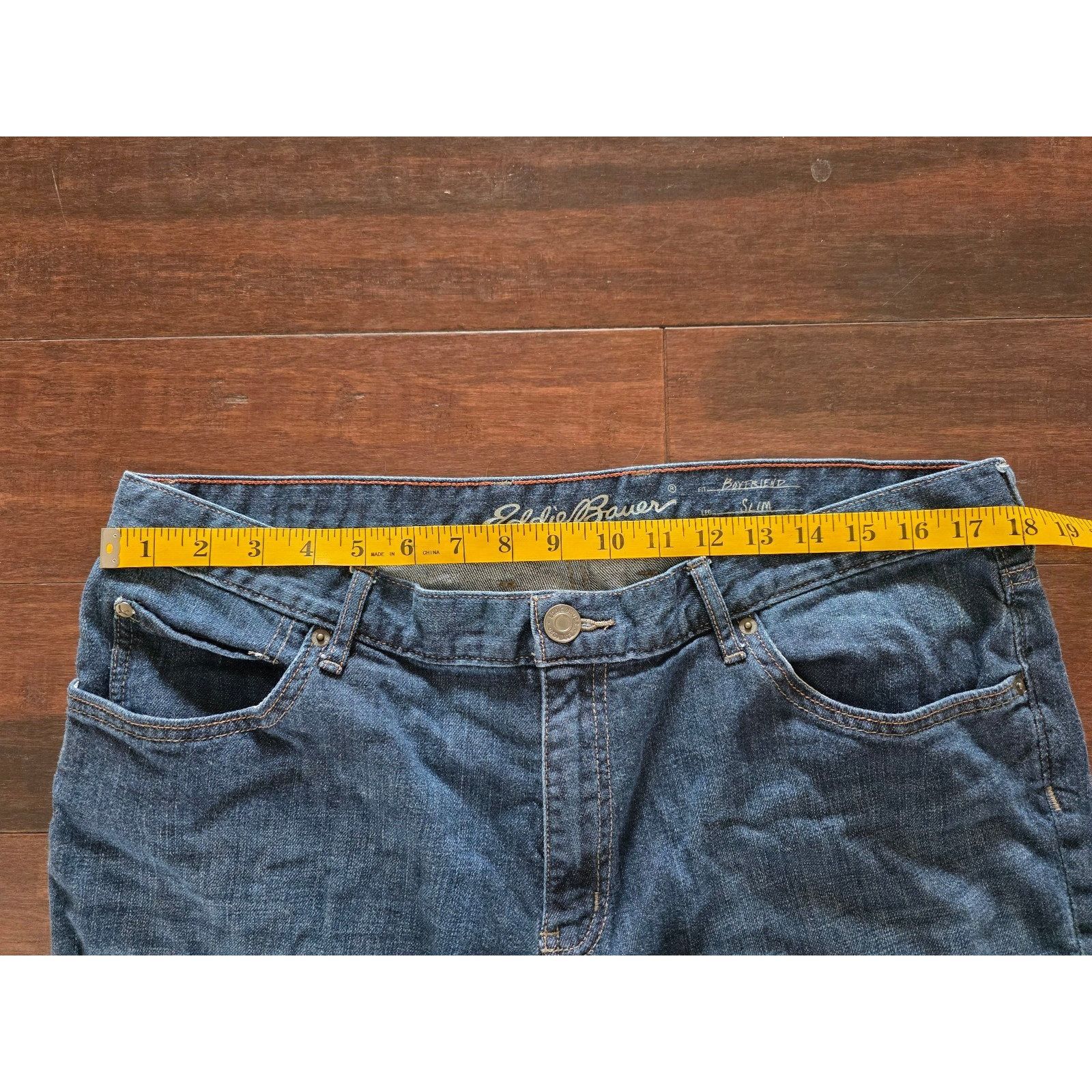 Eddie Bauer Eddie Bauer Slim Boyfriend Jeans Womens Size 16 Blue Mid Ris Size 36" / US 14 / IT 50 - 2 Thumbnail