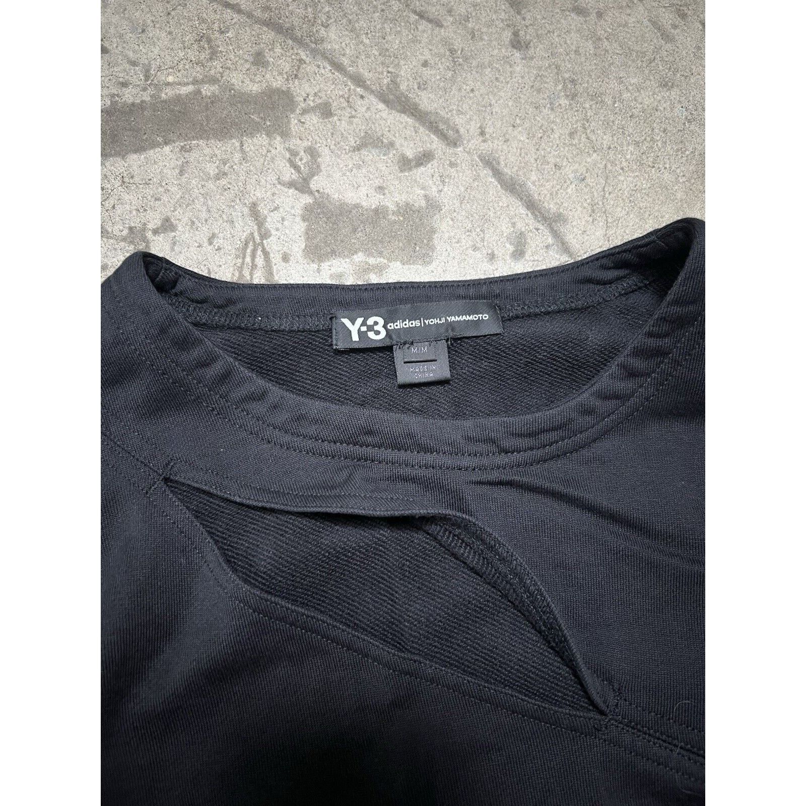 Yohji Yamamoto Y-3 Yohji Yamamoto Adidas Size M White Slit Trim Sweatshirt Size M / US 6-8 / IT 42-44 - 3 Thumbnail