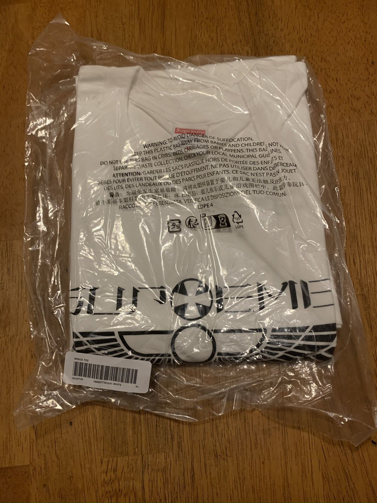 Supreme Supreme Wings Tee Size US XL / EU 56 / 4 - 2 Thumbnail