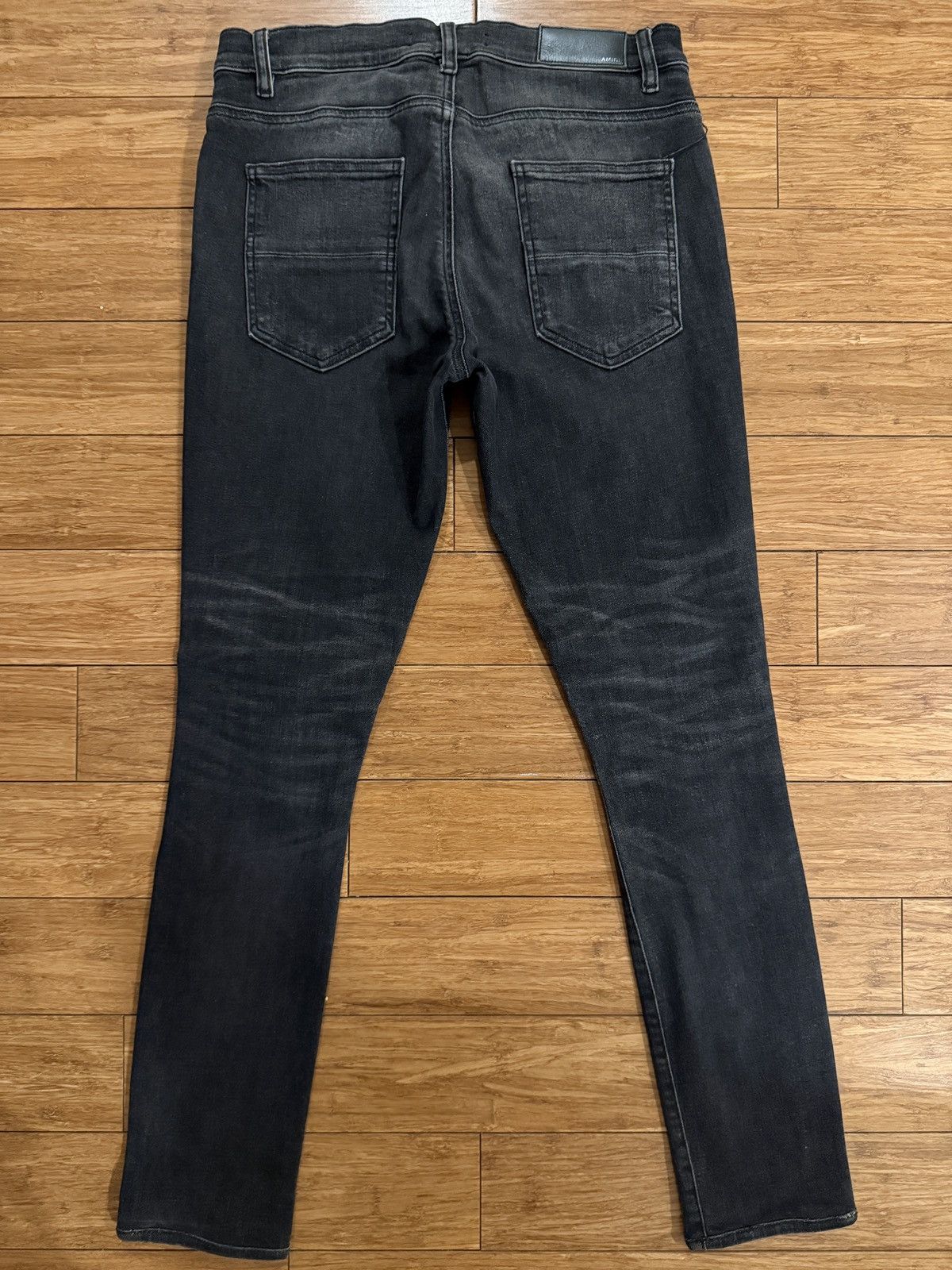 Amiri Amiri Stack Jean Gray Size US 31 - 4 Thumbnail