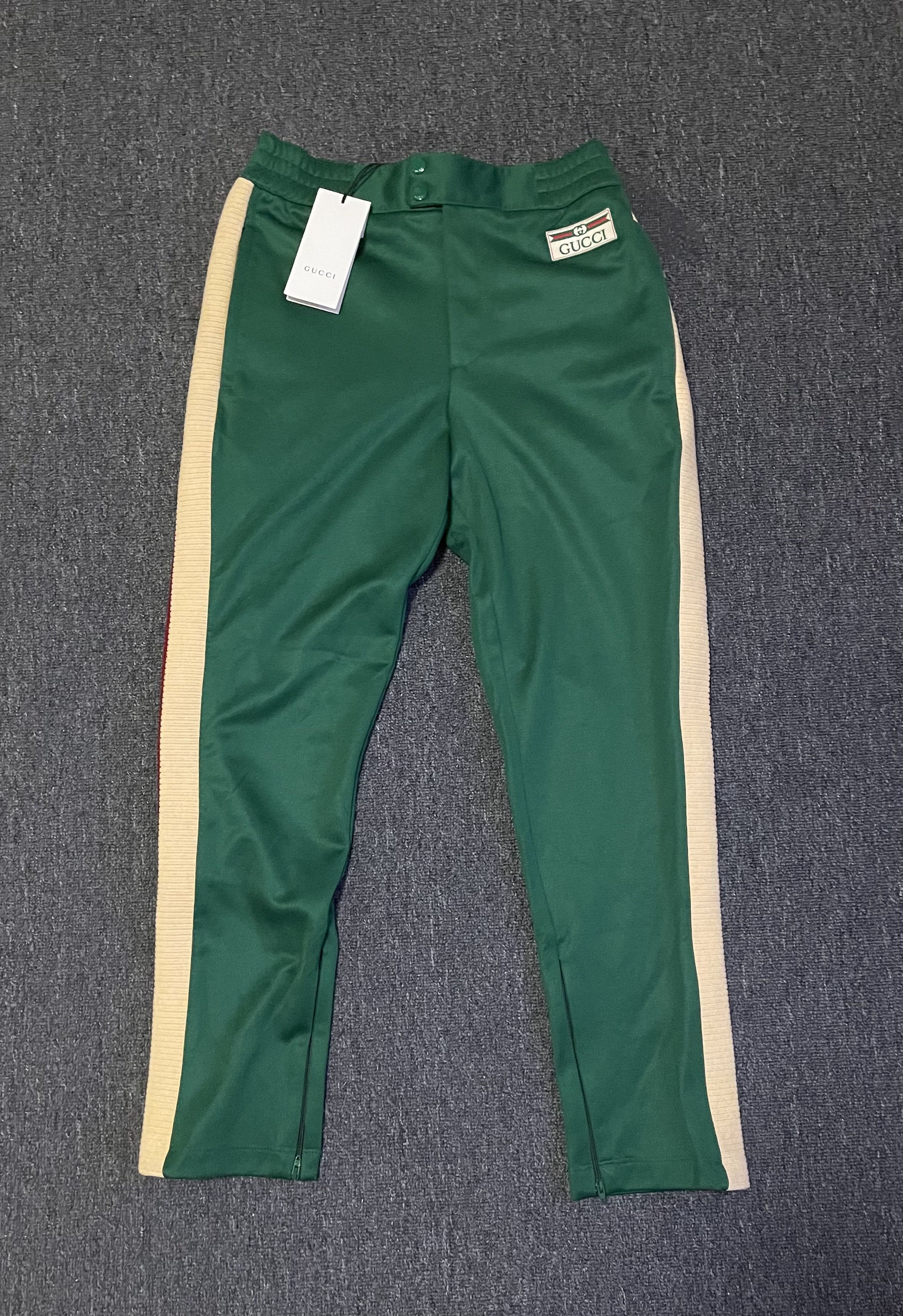 Gucci gucci green cropped Sweatpants, size s Size US 30 / EU 46 - 1 Thumbnail