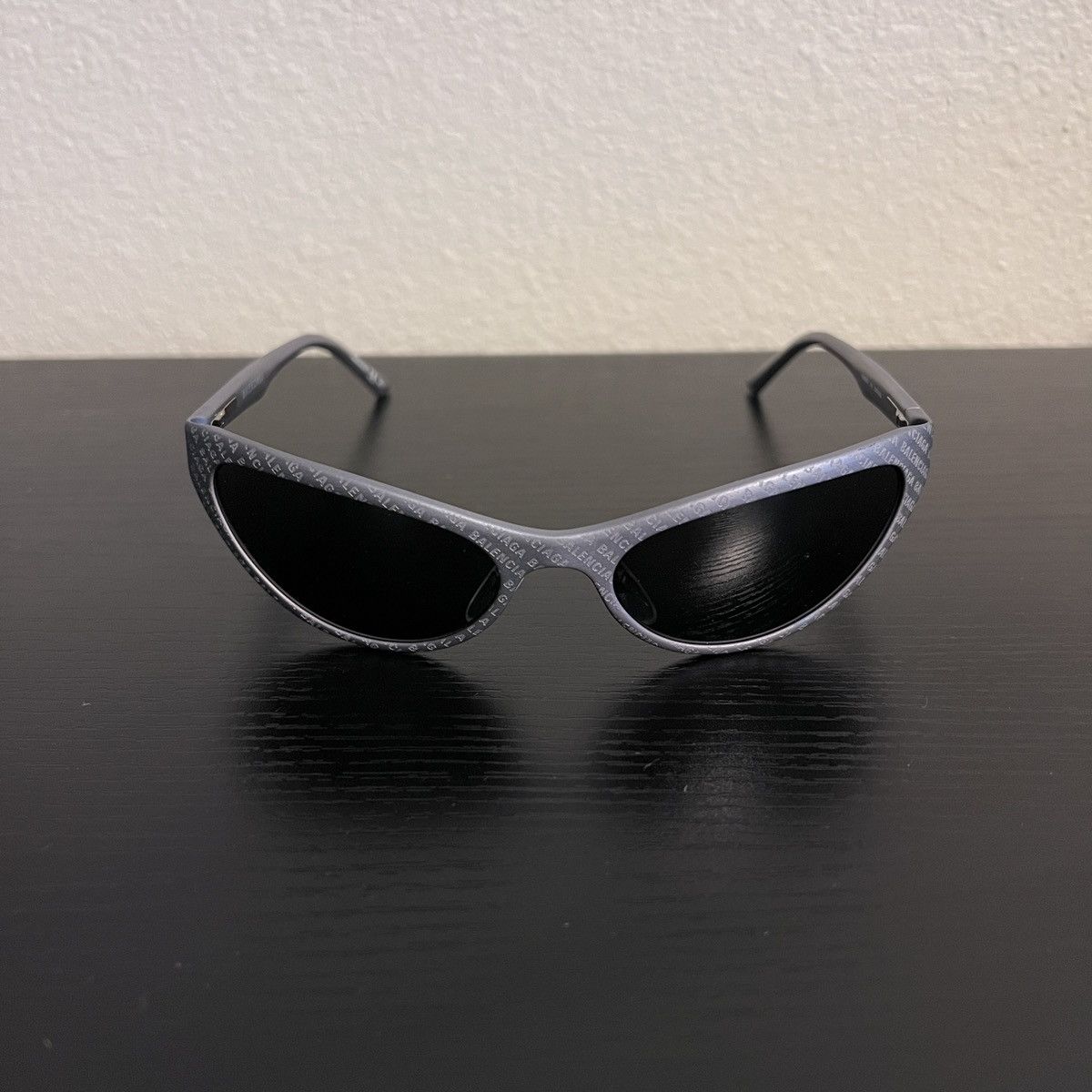 Balenciaga Balenciaga Metal 58MM Sunglasses Grey All Over Print BB0068s Size ONE SIZE - 3 Thumbnail