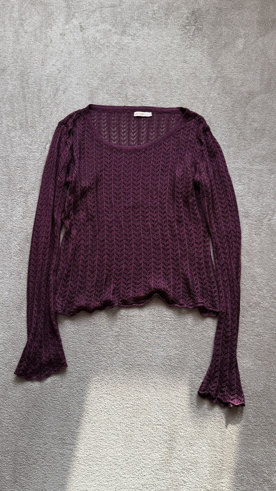 Vintage y2k Mesh LongSleeve yohji yamamoto lgb y/project