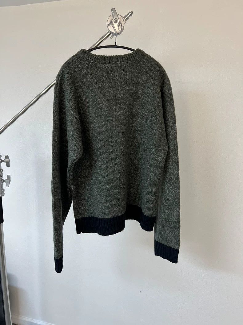Stussy stussy Mottled green patchwork wool-blend embroidered sweat Size US M / EU 48-50 / 2 - 5 Thumbnail