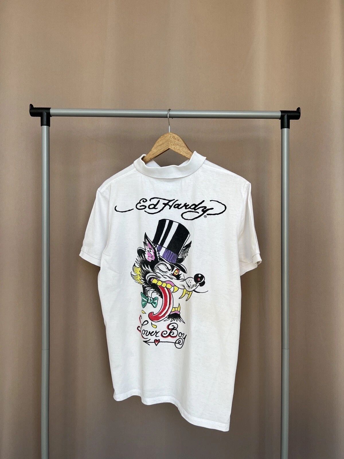 Ed Hardy Ed Hardy Lover Boy Graphic Polo Shirt Mens Size XL/L Size US XL / EU 56 / 4 - 6 Thumbnail