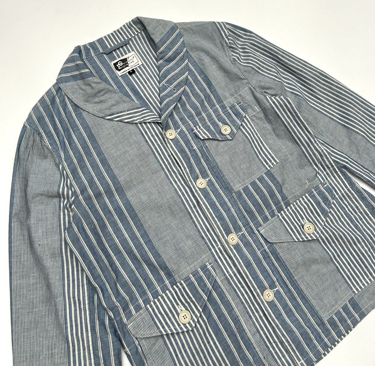 Engineered Garments × Japanese Brand Engineered Garments Shawl Collar Field Shirt Jacket Size US S / EU 44-46 / 1 - 3 Thumbnail