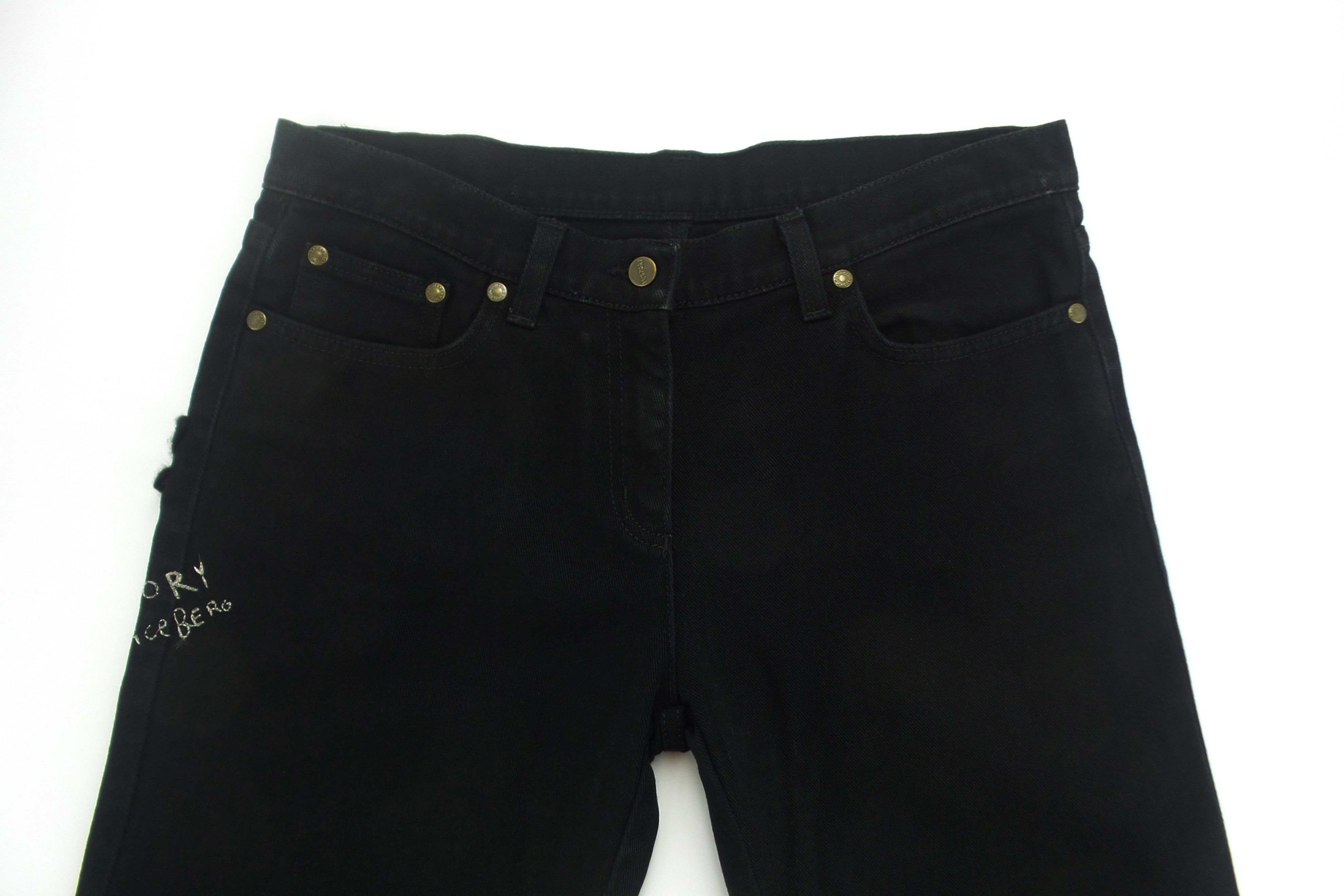 Iceberg History Iceberg × Peanuts Black Jeans W15xL34.5 Size US 29 - 2 Thumbnail
