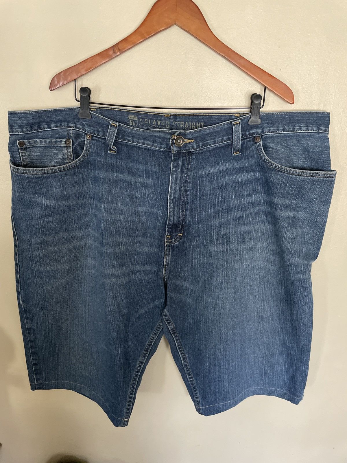 Route 66 × Vintage Route 66 Jean Denim Shorts Jorts Skater relaxed waist 48 in Size US 44 / EU 60 - 3 Thumbnail
