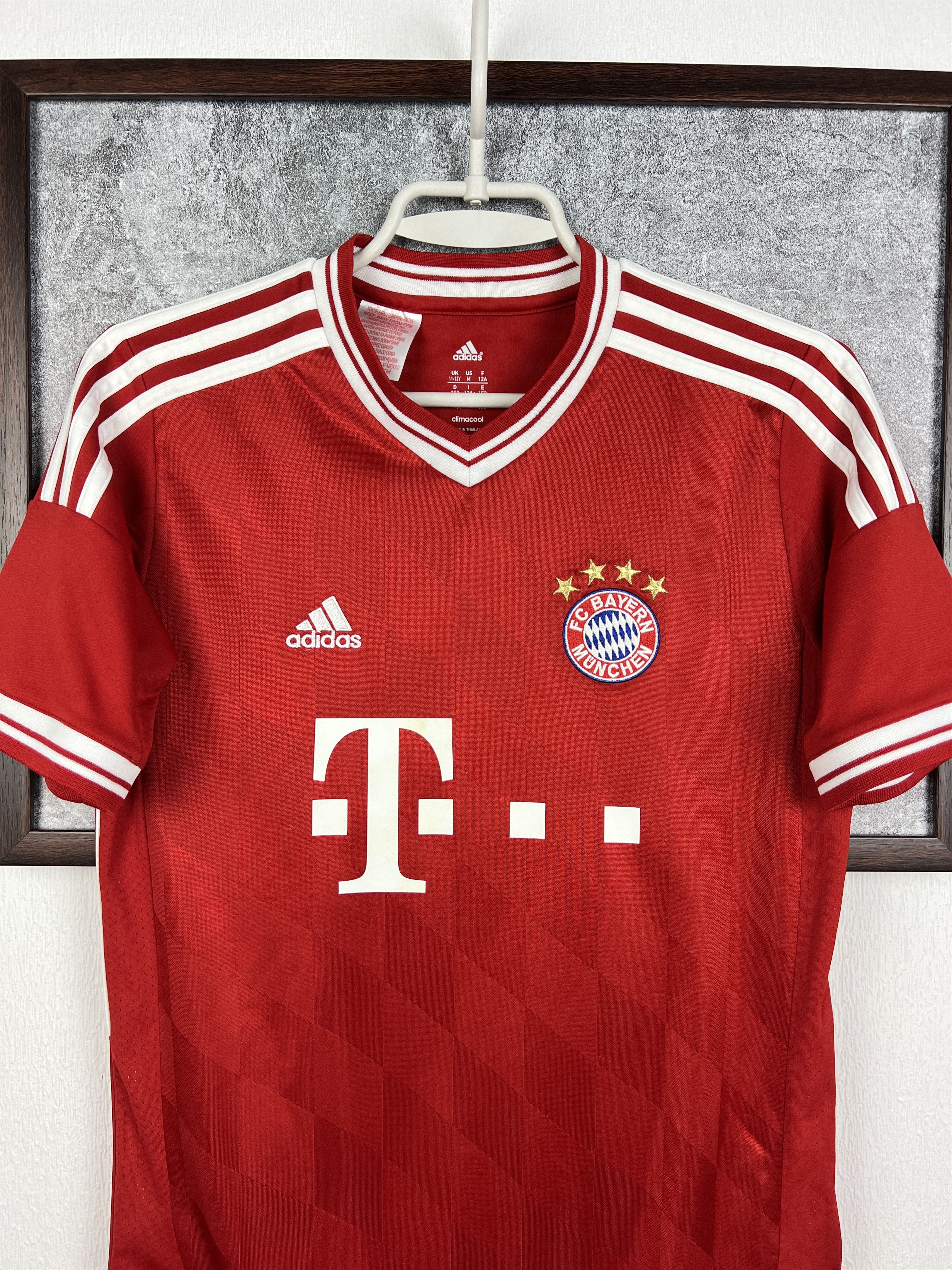 Adidas Bayern Munich football shirt Soccer Jersey Trikot Kids M Size US XXS / EU 40 - 2 Thumbnail