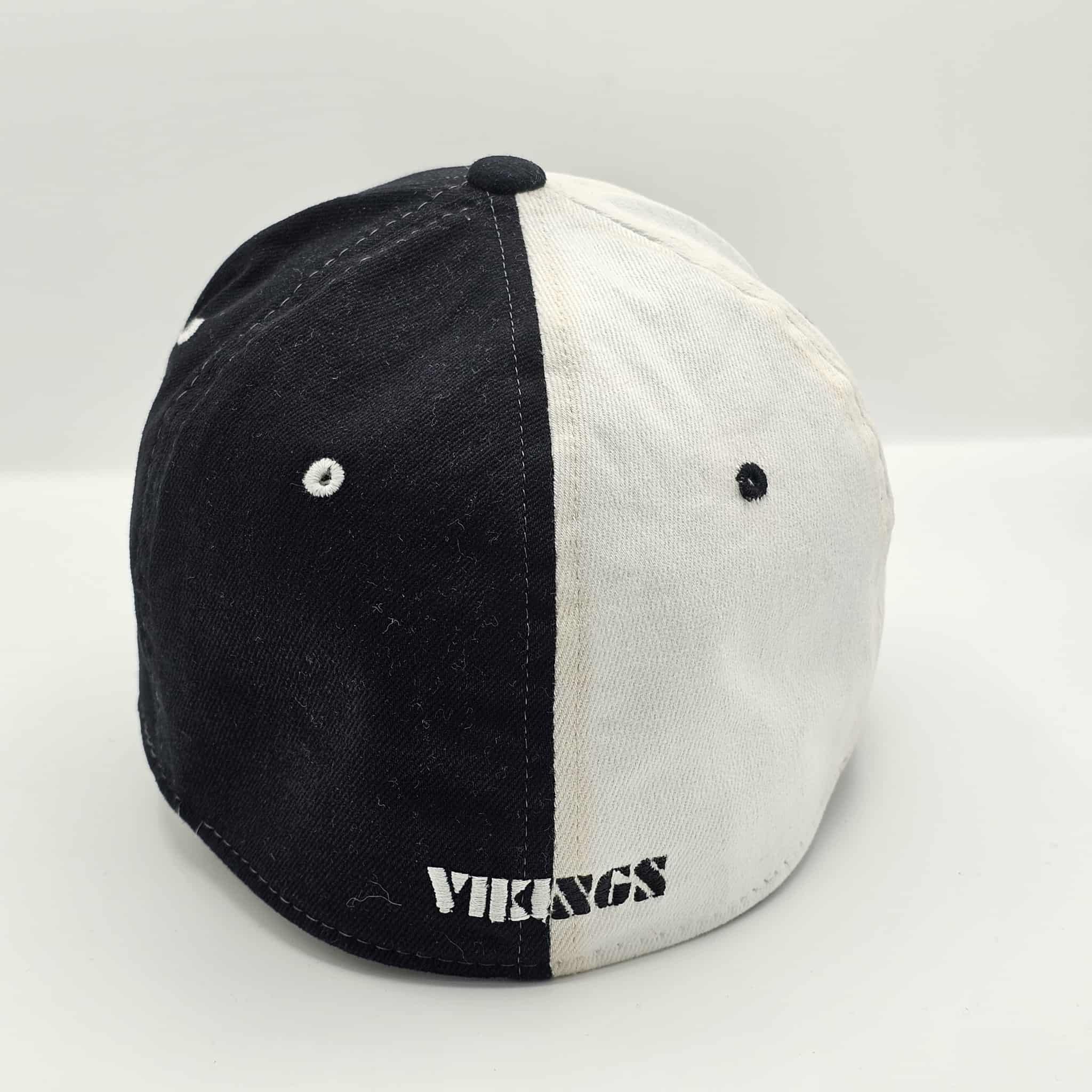 Vintage Minnesota Vikings Reebok Black & White Adjustable Hat Size ONE SIZE - 5 Thumbnail