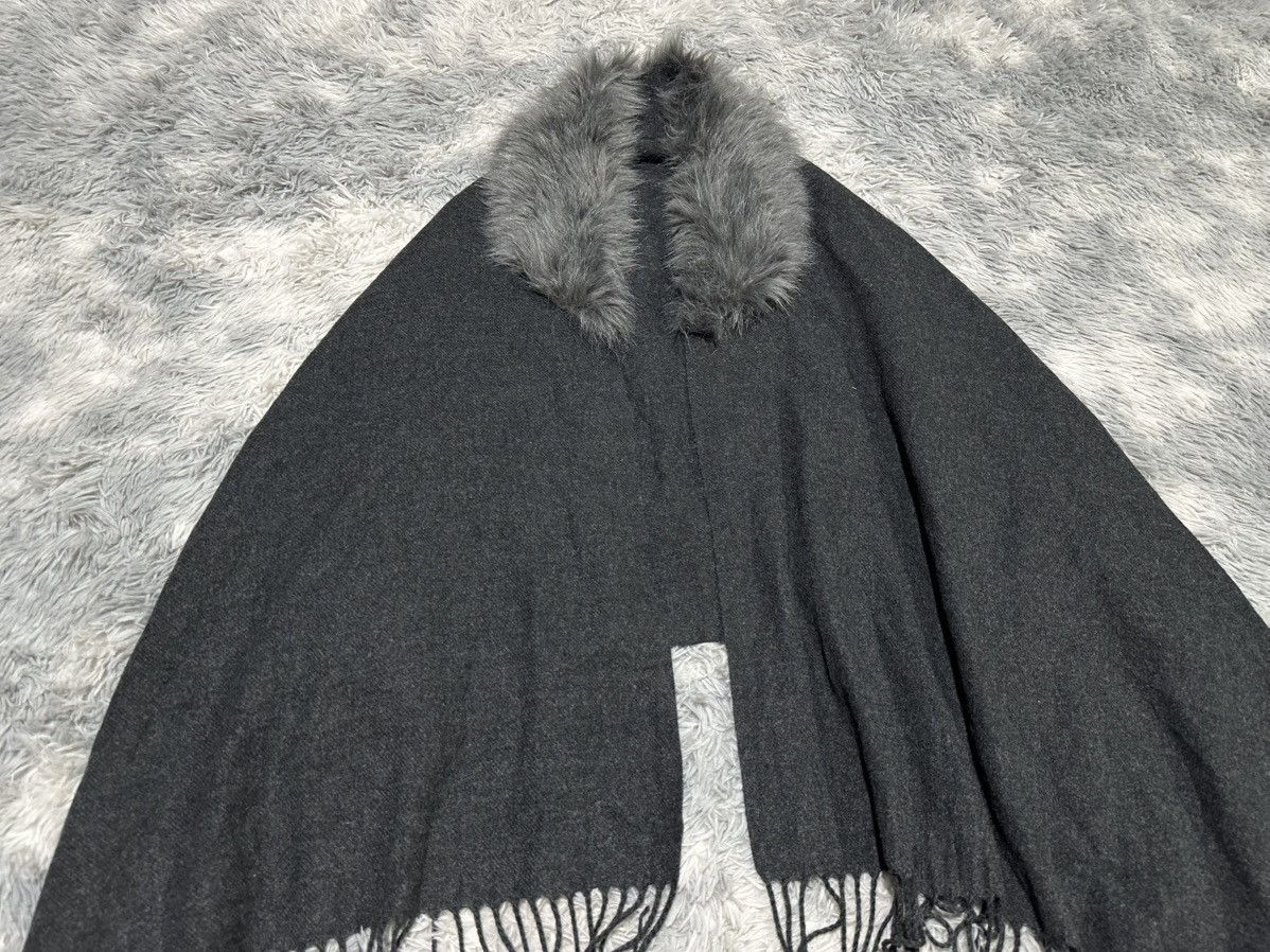 If Six Was Nine 🔥Sick Y2K Japanese Fur Stole Capes Scarf Vkei Punk Size US XL / EU 56 / 4 - 2 Thumbnail
