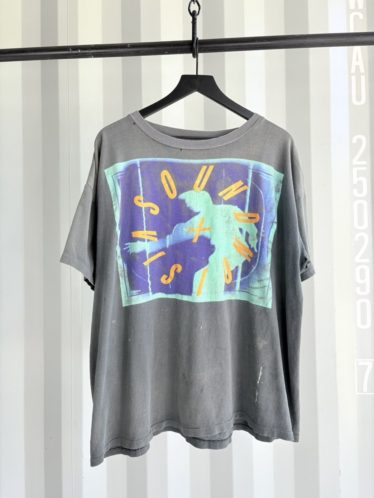 Sound Vision Shirt Thrashed Distressed Faded Band Grunge
