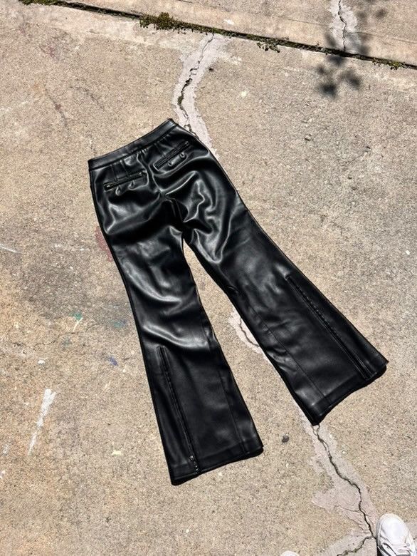Vintage SKIMS Pleather Bell Bottoms Size US 30 / EU 46 - 3 Thumbnail