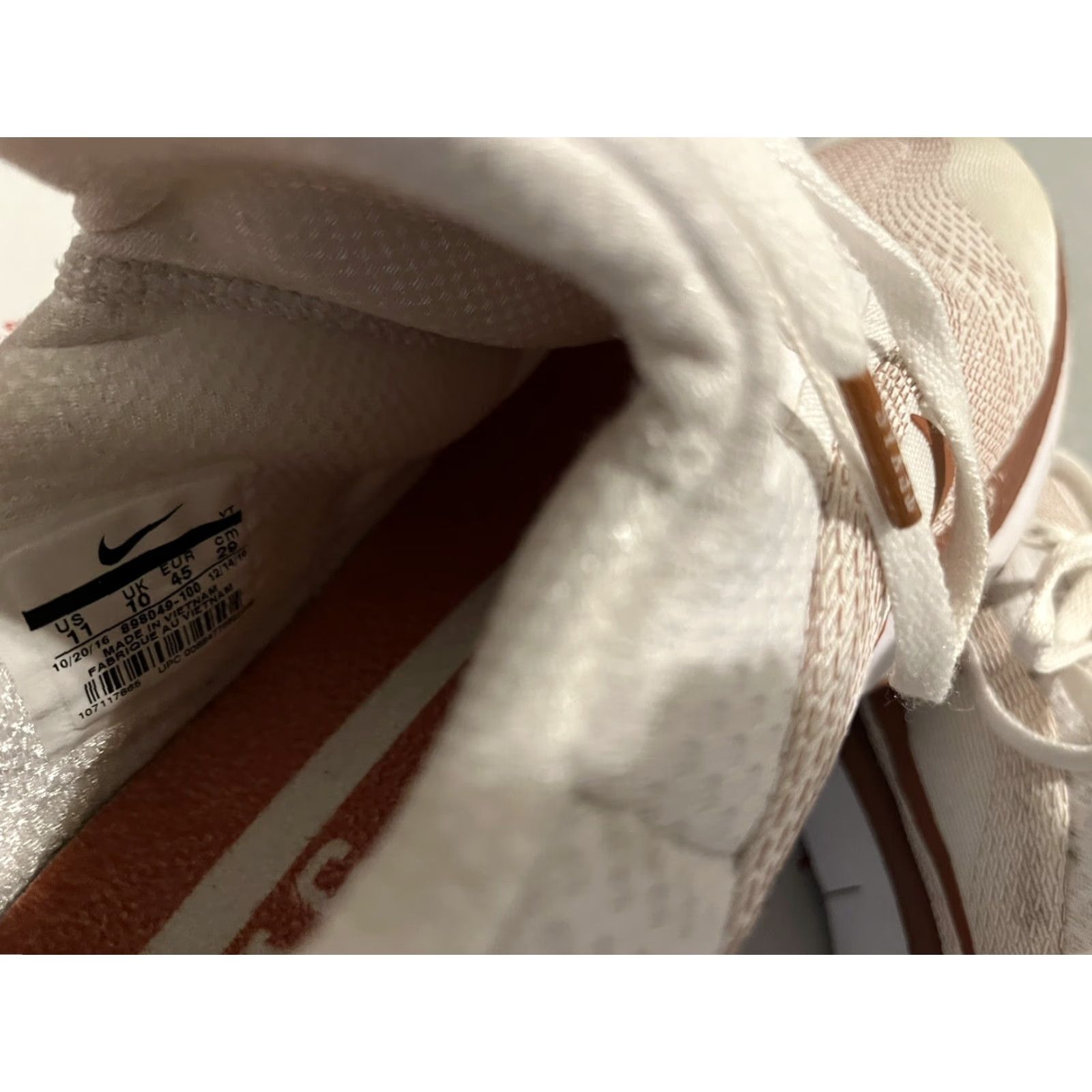 Nike Nike Free Trainer V7 SG Sneaker Men 11 White Orange Texas Longhorns 898049-100 Size US 10 / EU 43 - 7 Thumbnail