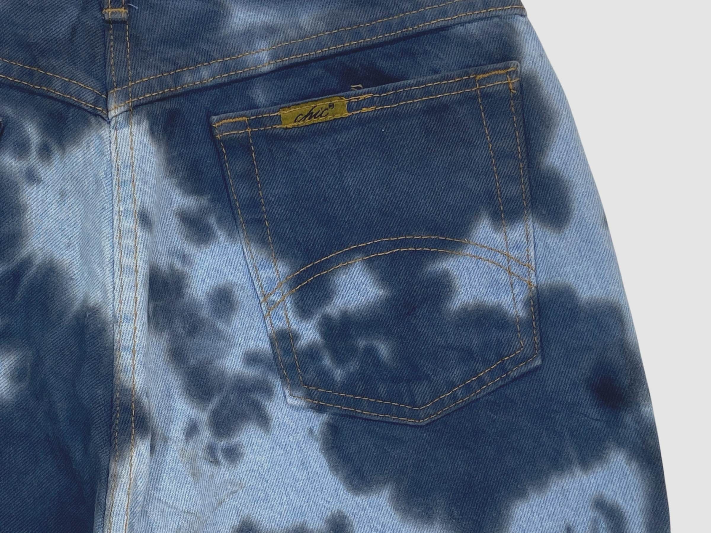 Japanese Brand Chic Denim Camo Jeans Size 27" / US 4 / IT 40 - 8 Thumbnail
