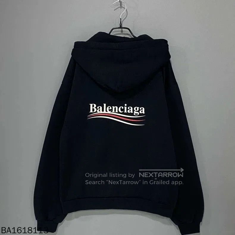 Balenciaga Balenciaga Black Coke Wave Hoodie. Size US M / EU 48-50 / 2 - 1 Thumbnail