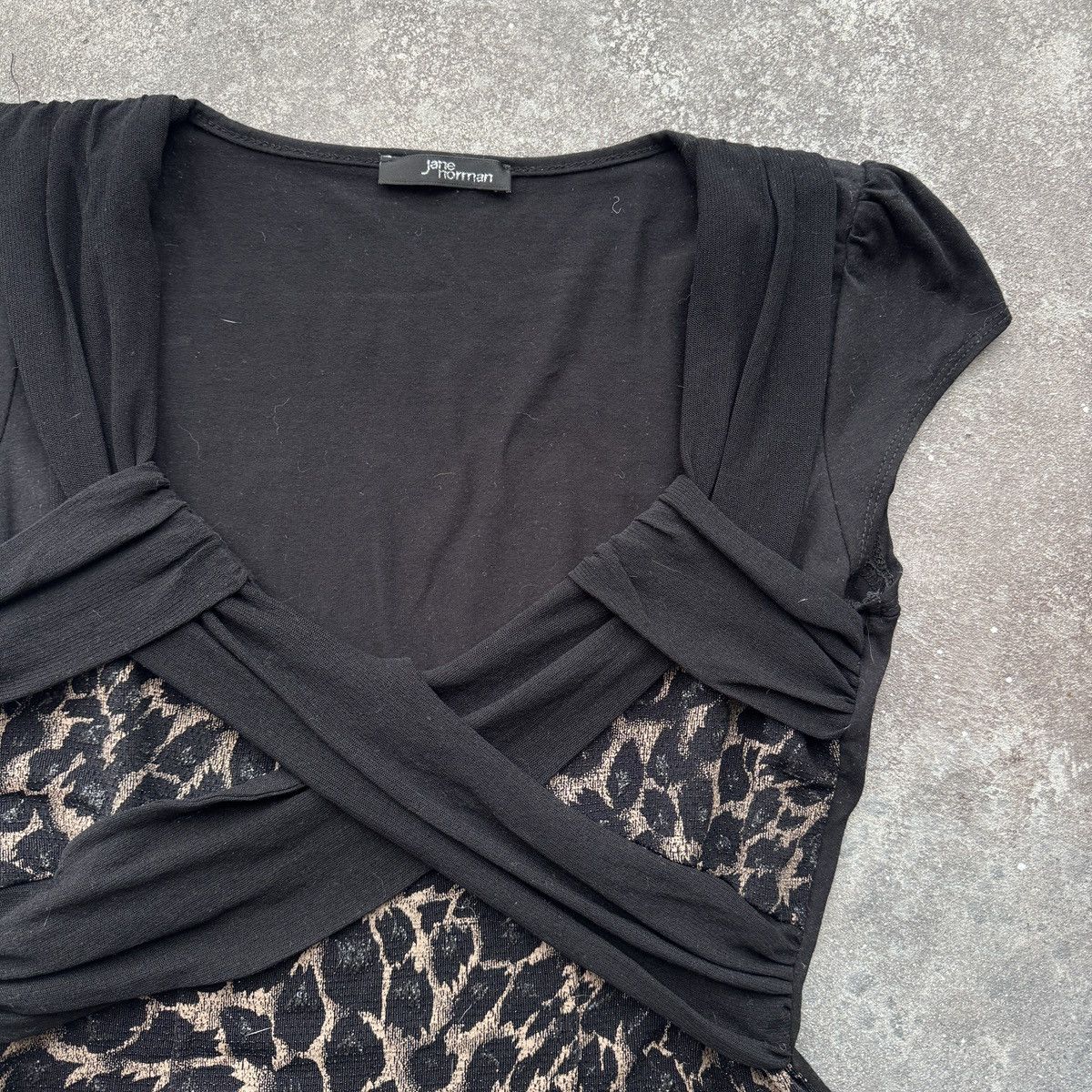 Hysteric Glamour 2000’s Jane Norman Y2K Sexy Glam Leopard Bodycon Blouse Size L / US 10 / IT 46 - 5 Thumbnail
