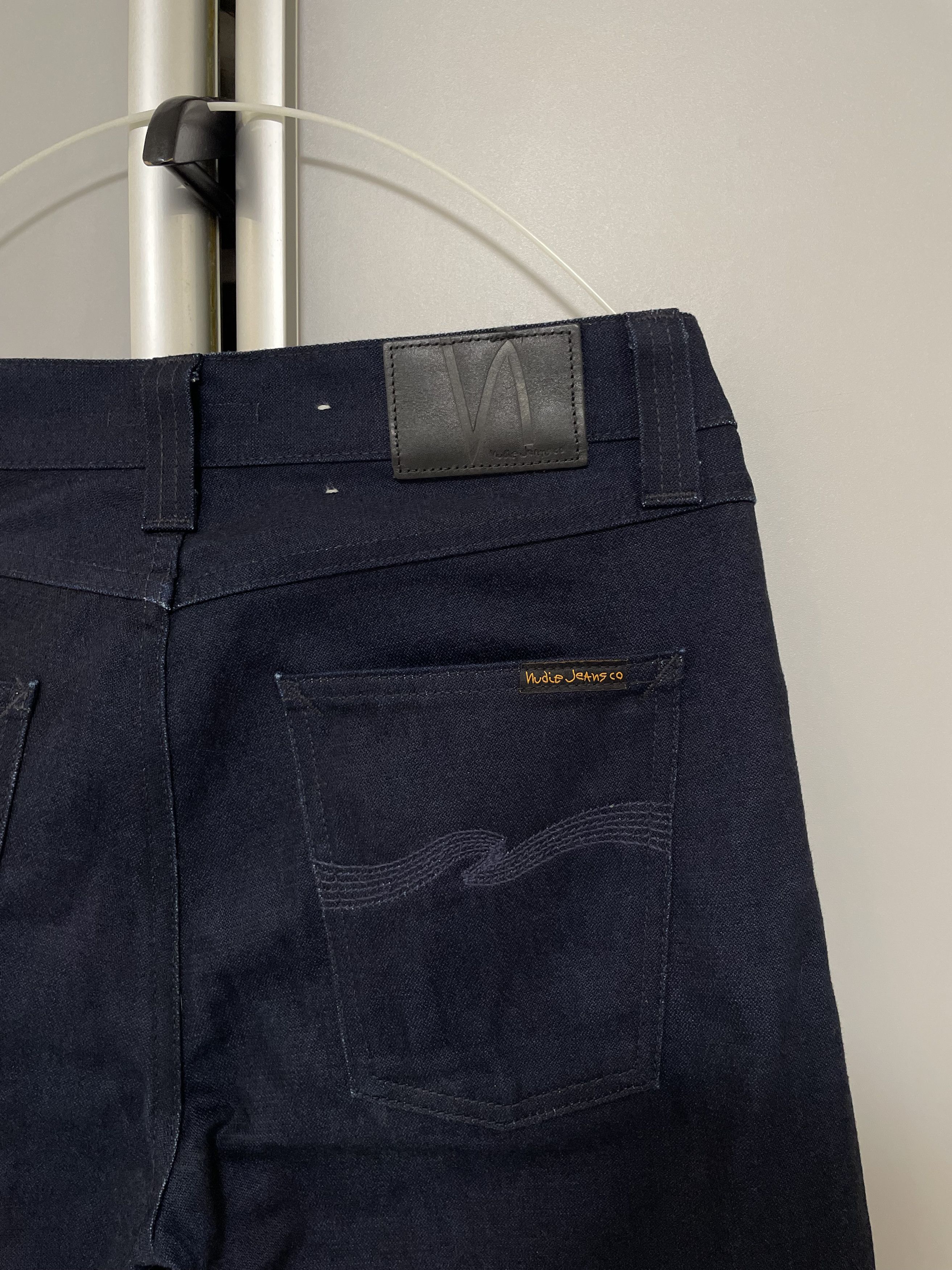 Nudie Jeans Nudie Jeans Steady Eddie Dry Broken Navy Jeans Denim Pants Size US 30 / EU 46 - 7 Thumbnail