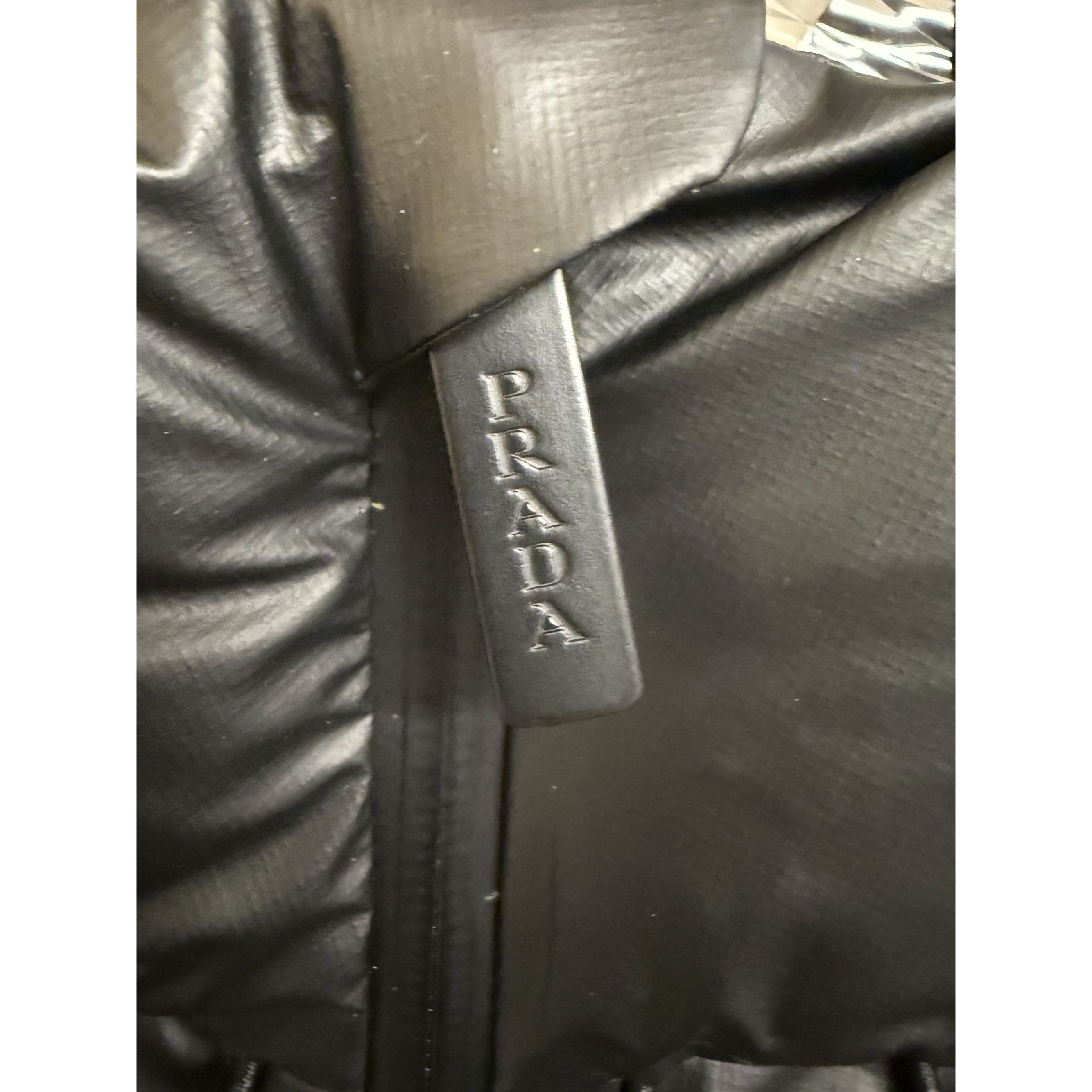Prada Prada XL Black Hooded Puffer Jacket With Graphene Padding Te Size US XL / EU 56 / 4 - 20 Thumbnail