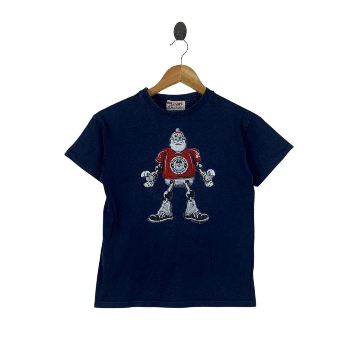 Vintage Vintage 90’ CAPTAIN SANTA ROBO Droid Tee Shirt Top Cartoon Size XS / US 0-2 / IT 36-38 - 1 Thumbnail