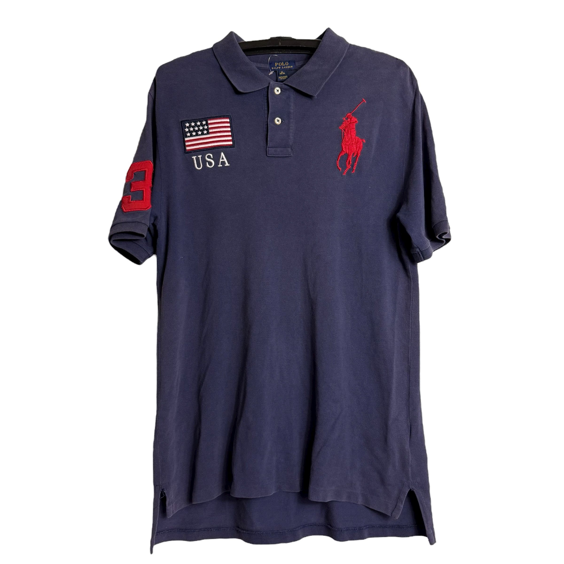 Polo Ralph Lauren 🔥RARE🔥Vintage Polo Ralph Lauren USA #3 Chief Keef Polo Size US XL / EU 56 / 4 - 1 Thumbnail