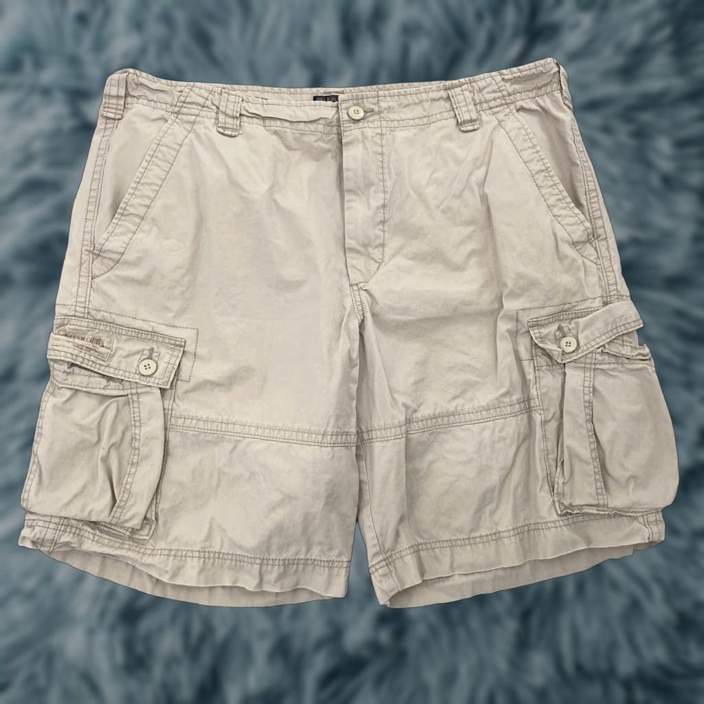 Polo Ralph Lauren VINTAGE Polo Ralph Lauren Cargo Shorts Adult 42 Beige Cotton Logo Casual Mens Size US XL / EU 56 / 4 - 1 Thumbnail
