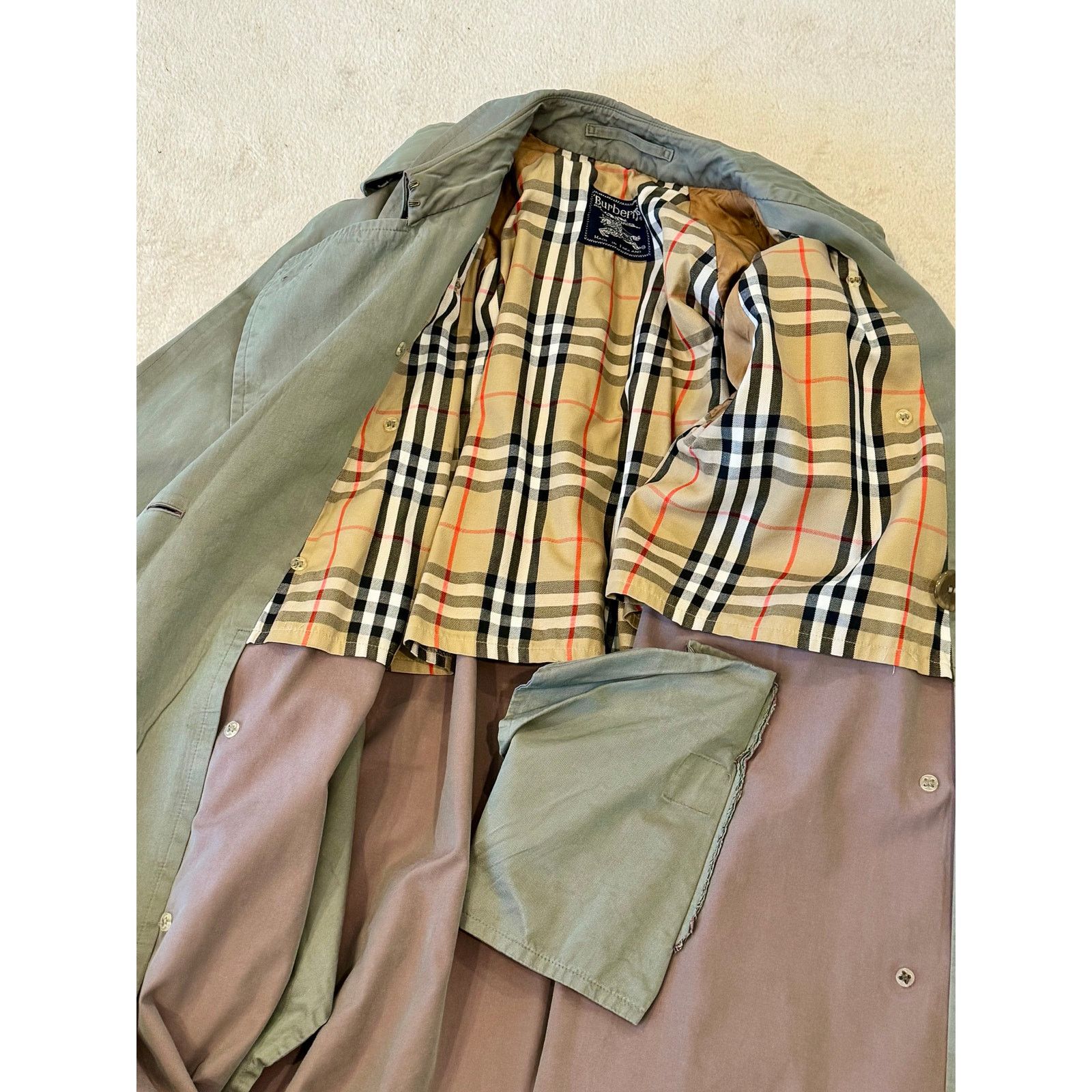 Burberry Burberrys Men's Trench Coat Iconic Vintage 100% Cotton Size US XL / EU 56 / 4 - 13 Thumbnail