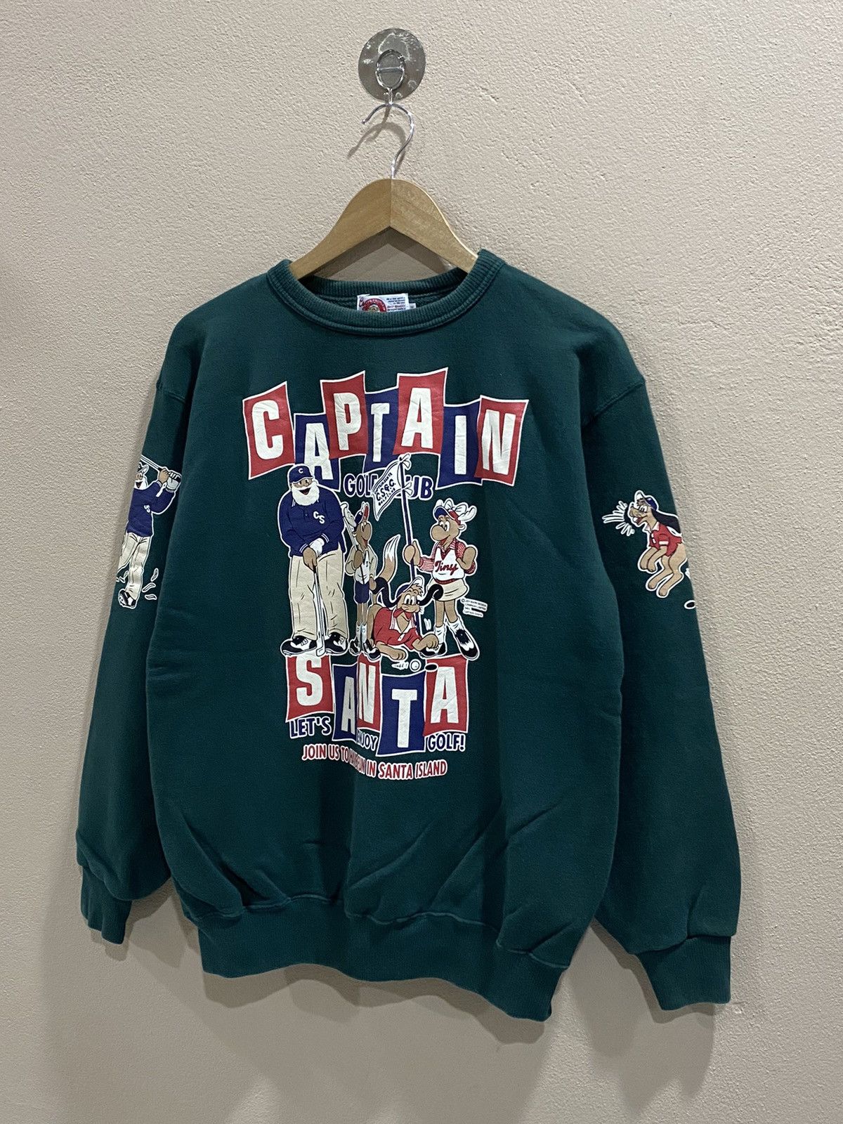 Cartoon Network × Vintage RARE VINTAGE CAPTAIN SANTA NICE DESIGN SWEATSHIRT Size US L / EU 52-54 / 3 - 3 Thumbnail