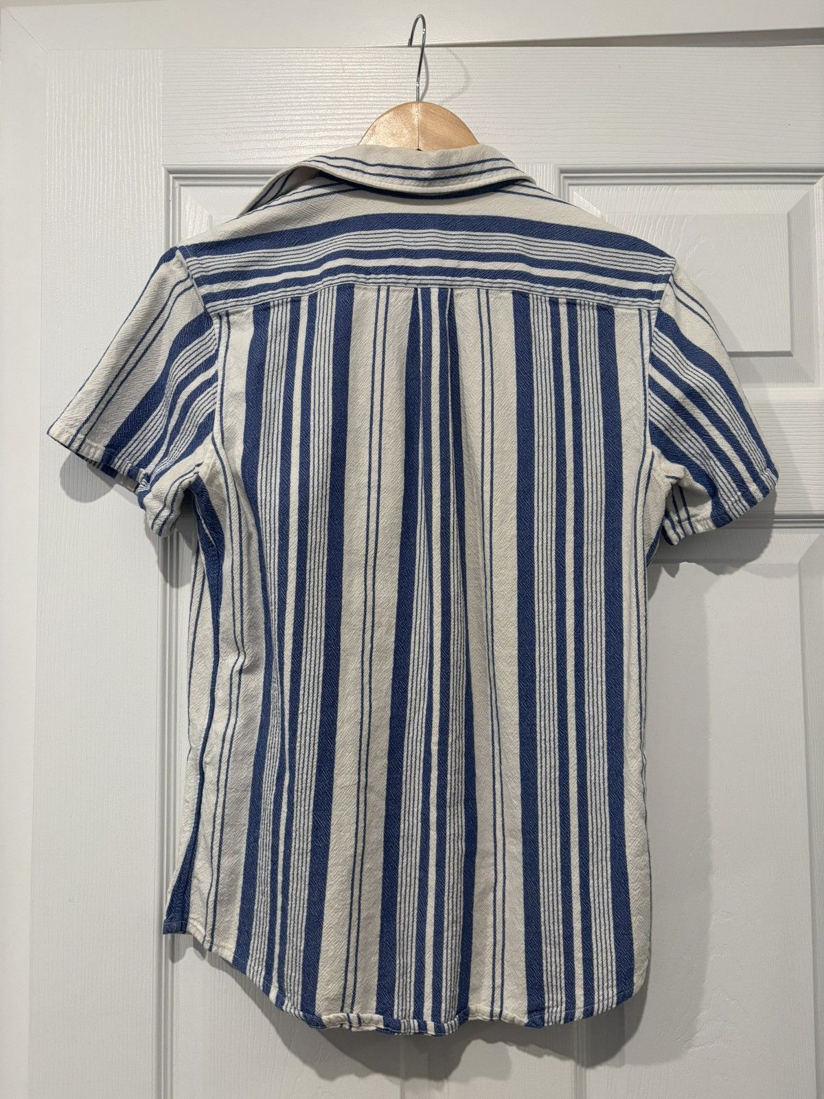 A.P.C. APC Striped Short Sleeve Shirt XS Size US XS / EU 42 / 0 - 5 Thumbnail
