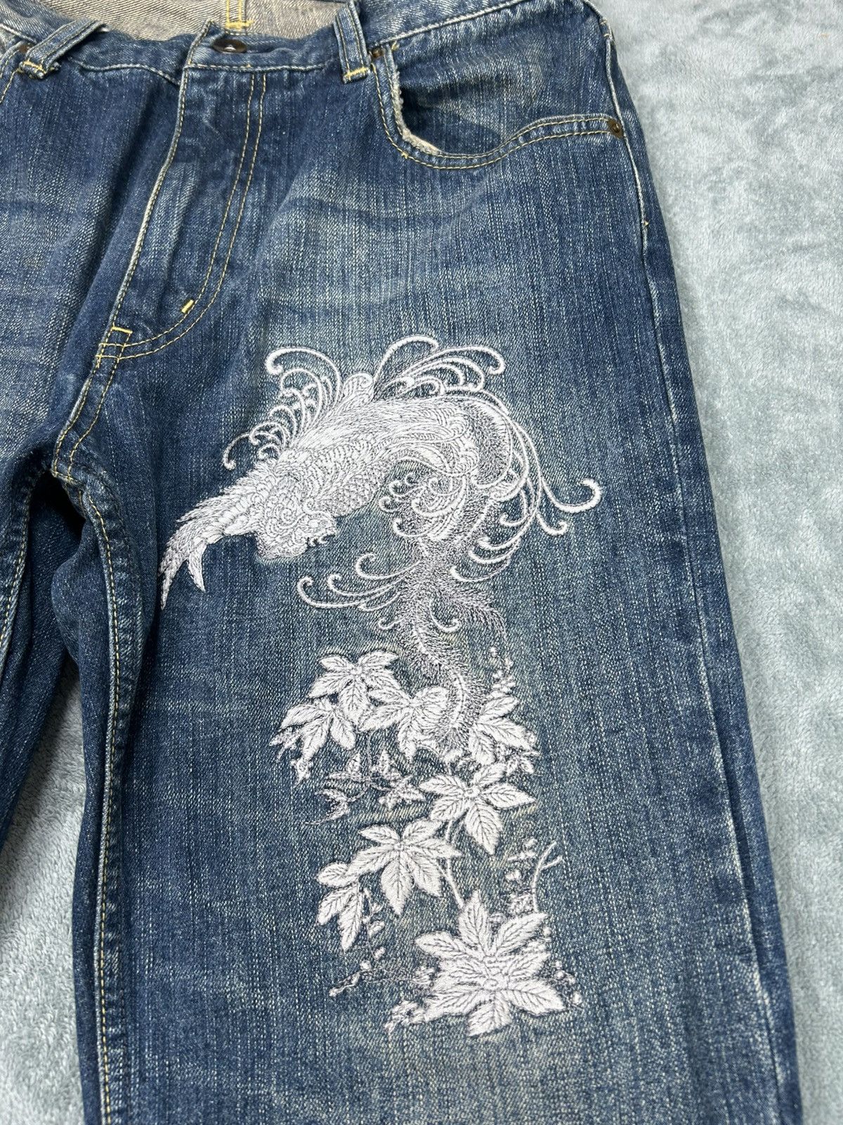 Karakuri Tamashii Karakuri Dragon Denim Jeans Size US 29 - 4 Thumbnail