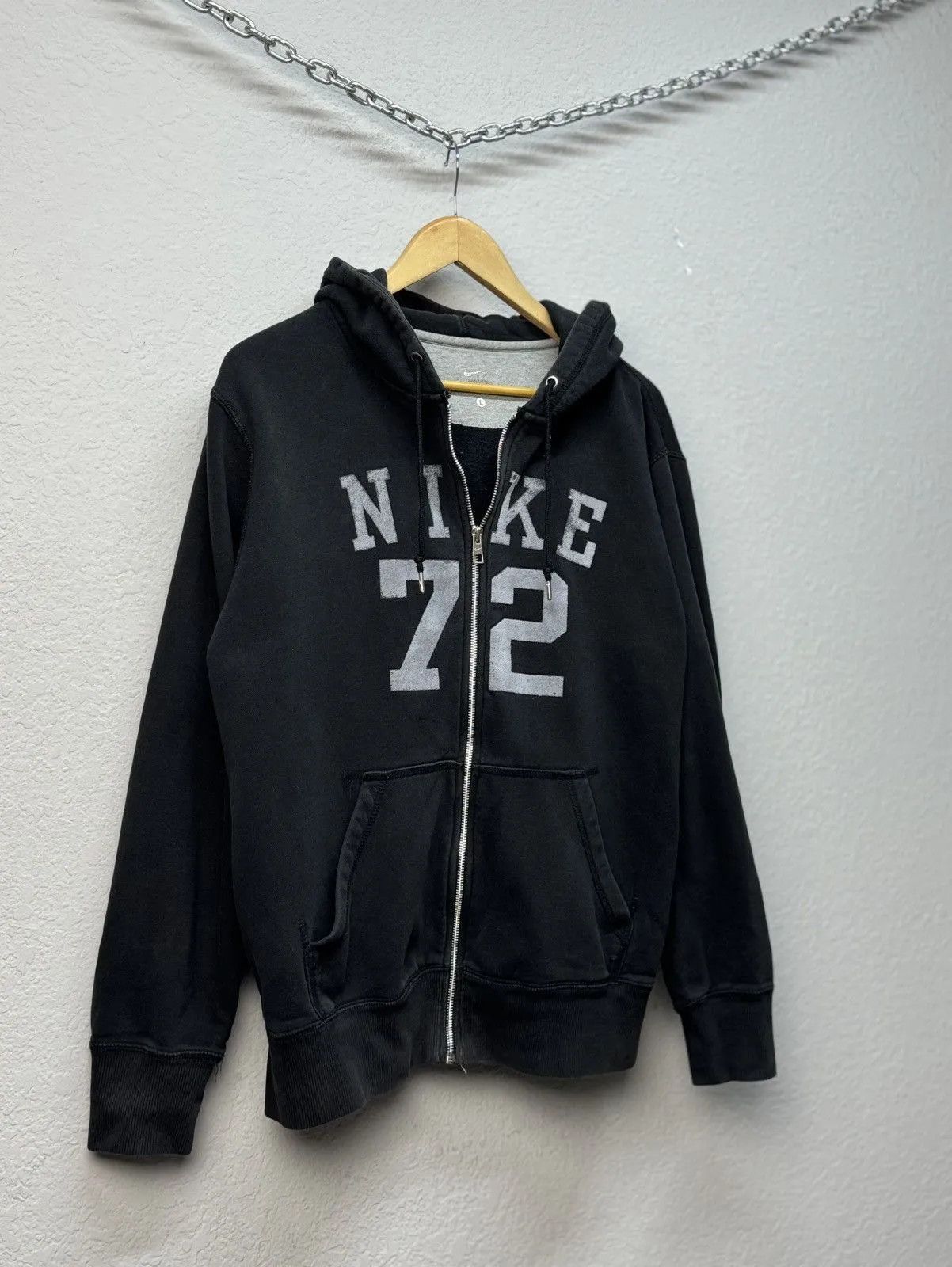 Nike Nike 72 Oversized Distressed Ripped Mens Hoodie Big Logo Size US L / EU 52-54 / 3 - 5 Thumbnail