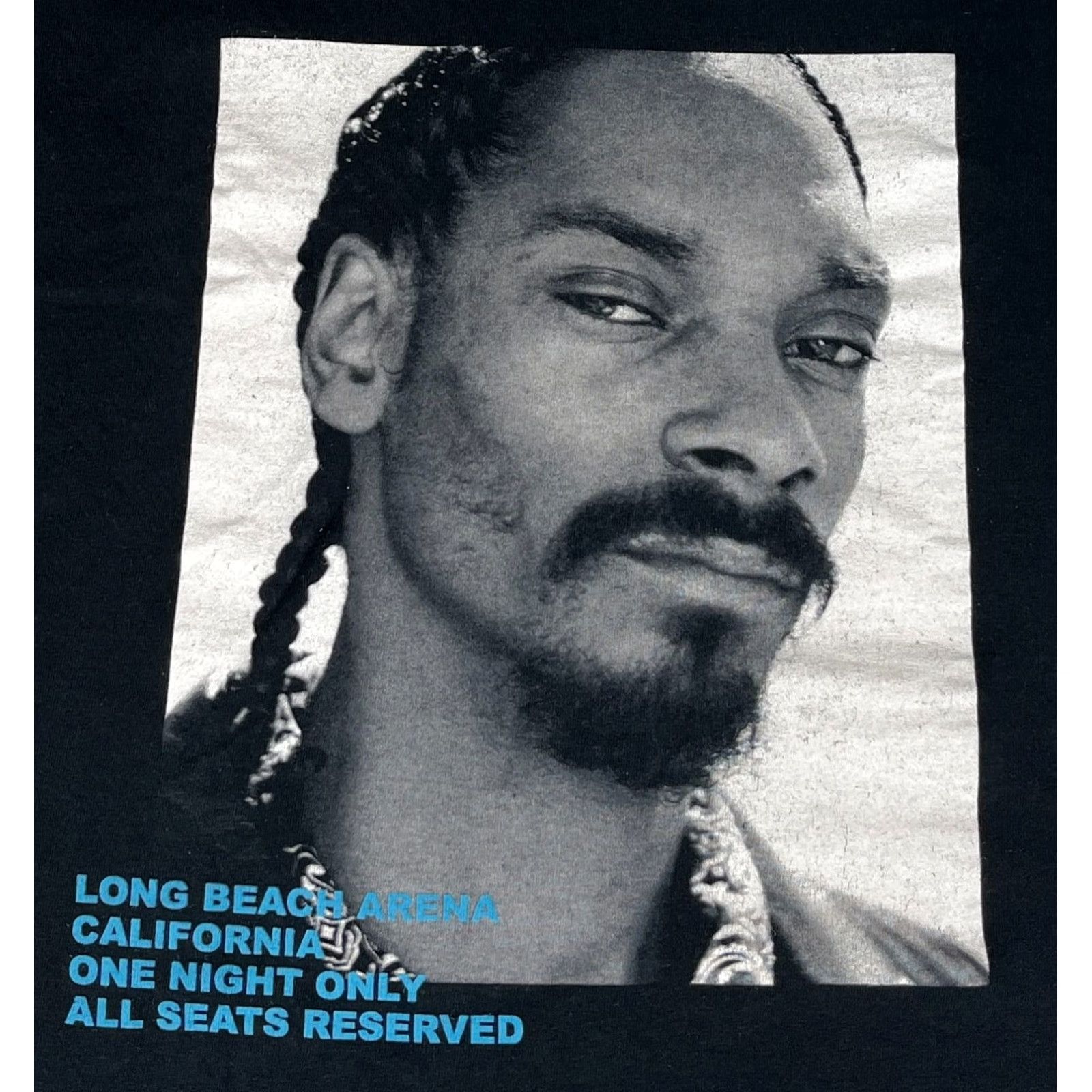 Vintage Snoop Dogg Long Beach California One Night Only T-Shirt Rap Sz L Men's Black Graphic Print 2019 Vintage/Concert Era Size US L / EU 52-54 / 3 - 3 Thumbnail