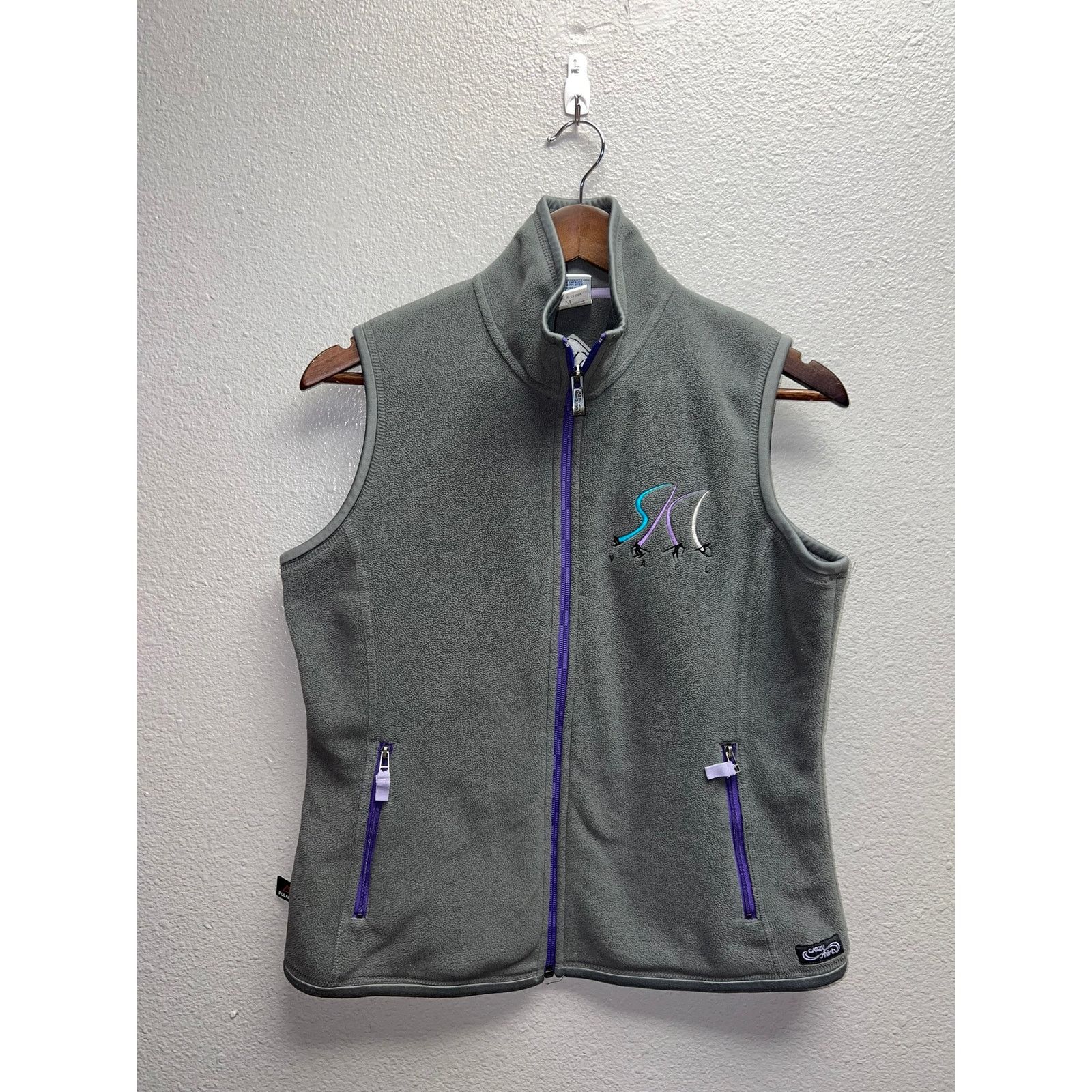 Vintage Womens Crazy Shirts Fleece Vest Ski Skiing Vail Women Medium Size M / US 6-8 / IT 42-44 - 2 Thumbnail