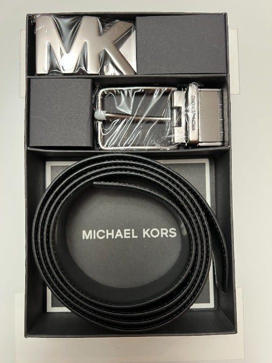Michael Kors Men Belt Set in Logo Box Set Brown /Black